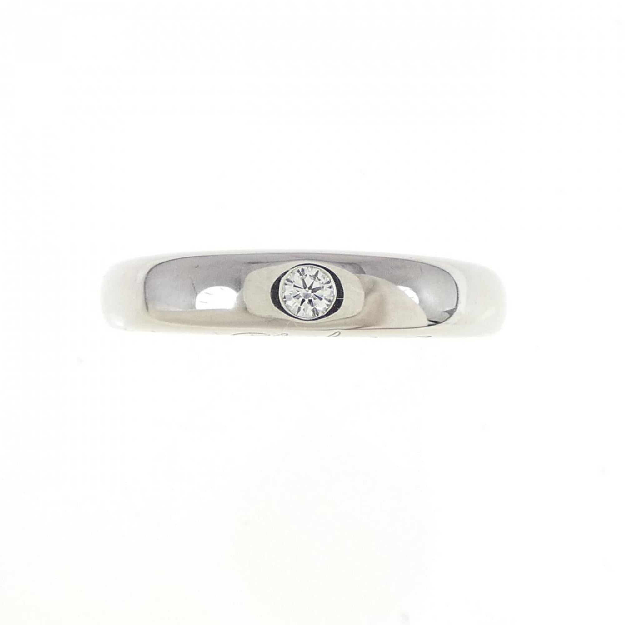 Band Ring Platinum with Diamond