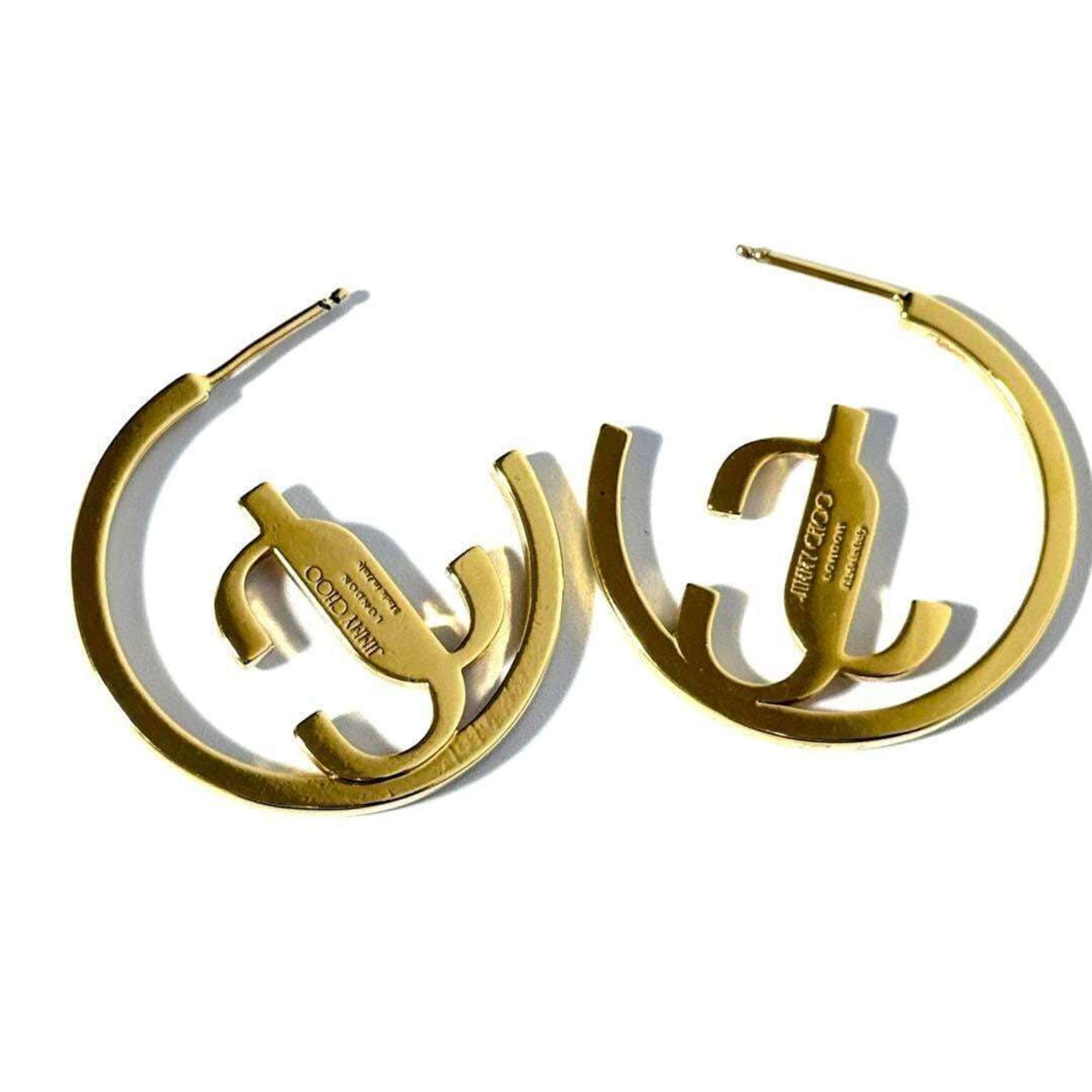 Earrings Hoop Gold-Tone Metal