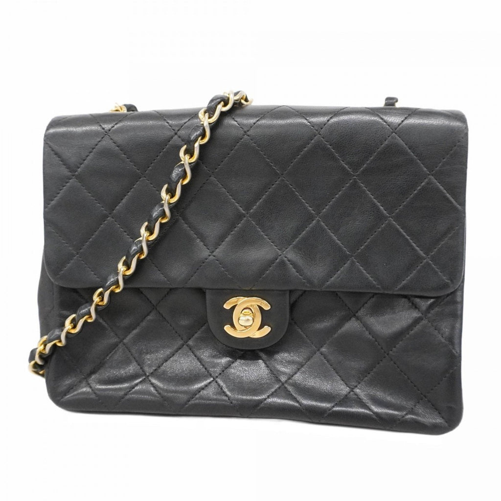 Vintage Square Classic Flap Bag Quilted Lambskin Small
