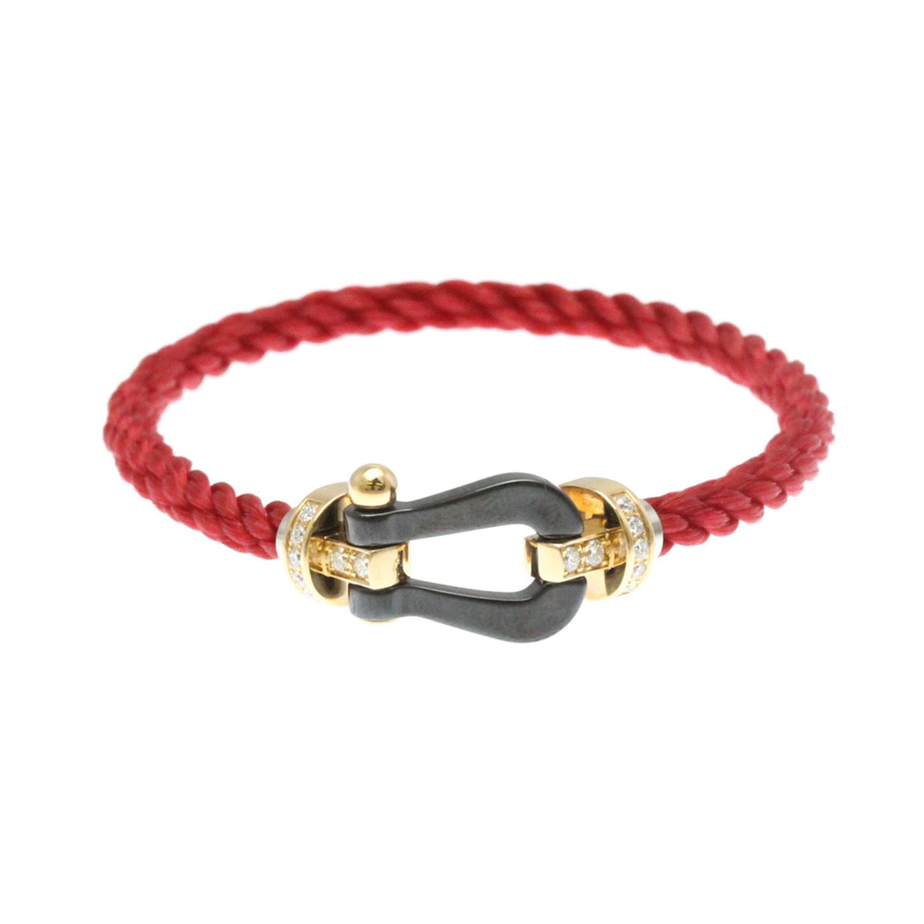 Bracelet Ceramic and 18K Rose Gold Large with Diamond