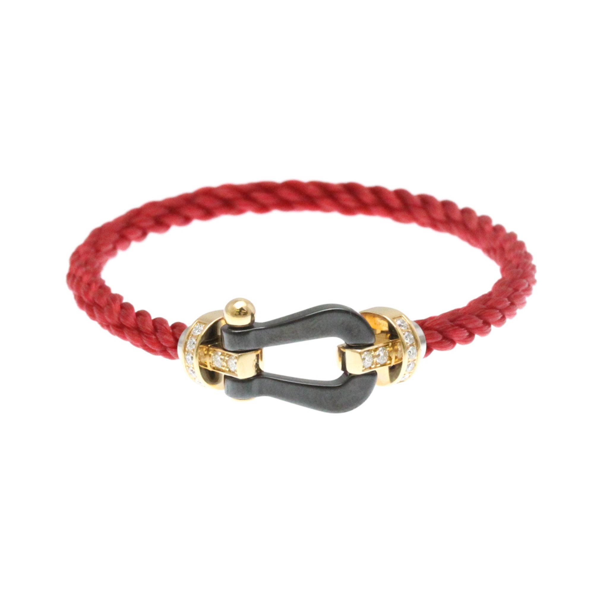 Bracelet Ceramic and 18K Rose Gold Large with Diamond