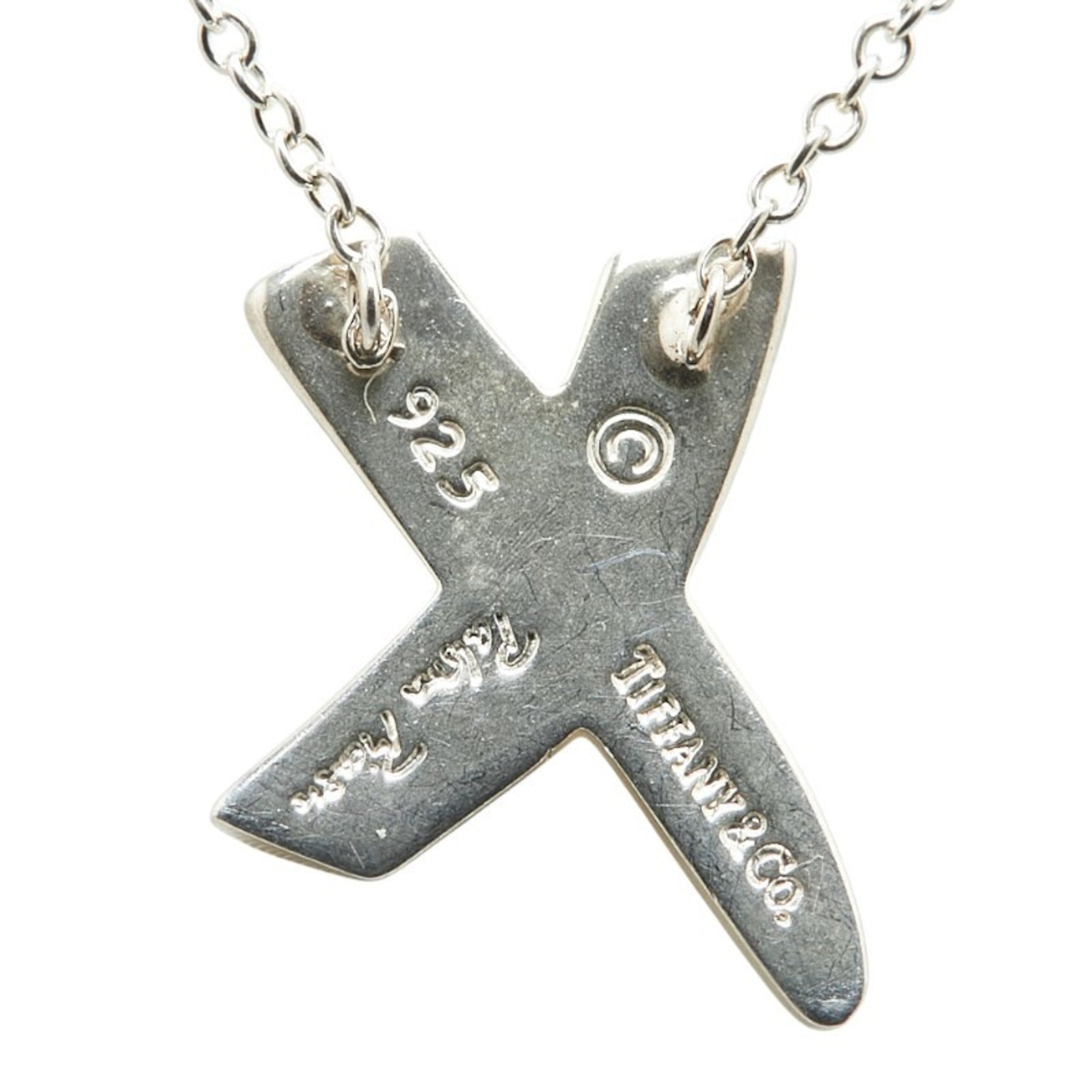 Kiss Pendant Necklace Sterling Silver