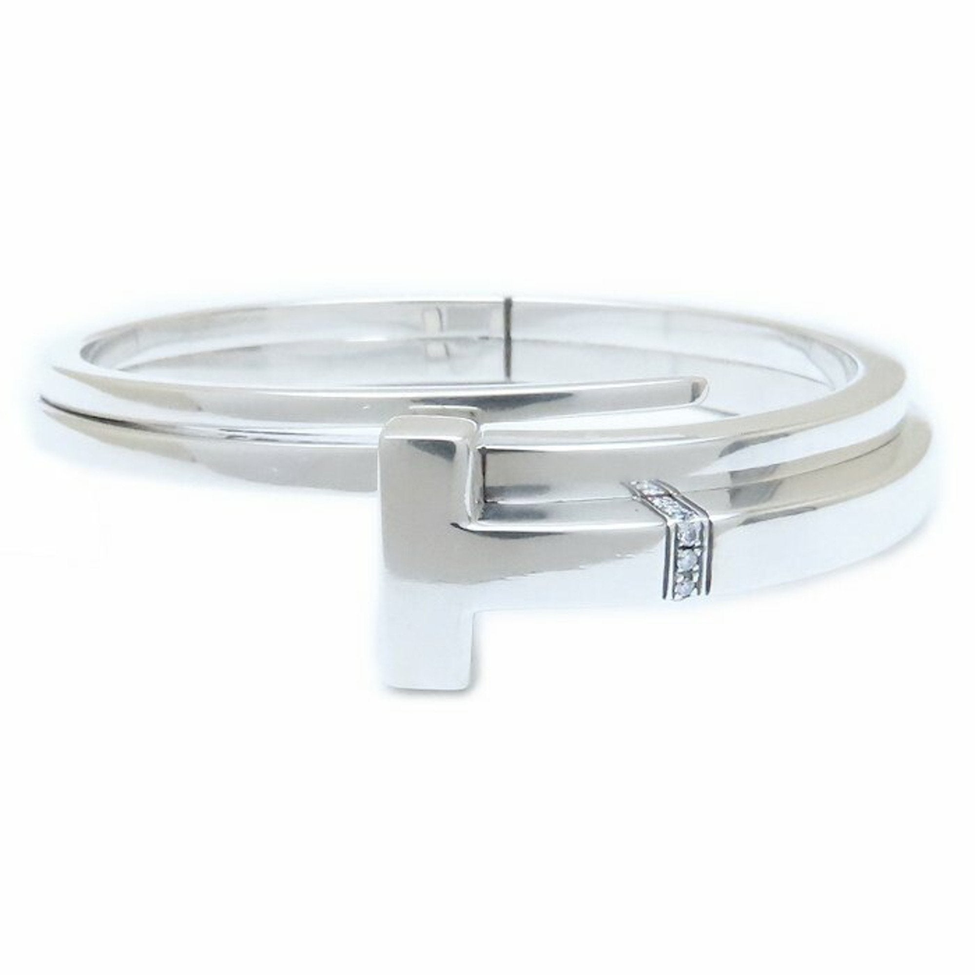 T Bracelet Sterling Silver With Diamond