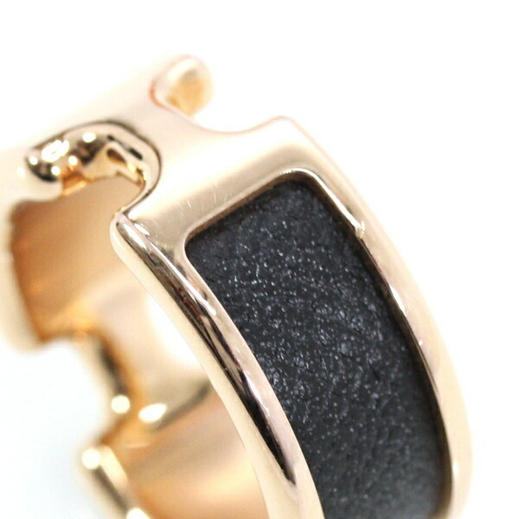 Olympe Ring Gold and Leather Medium