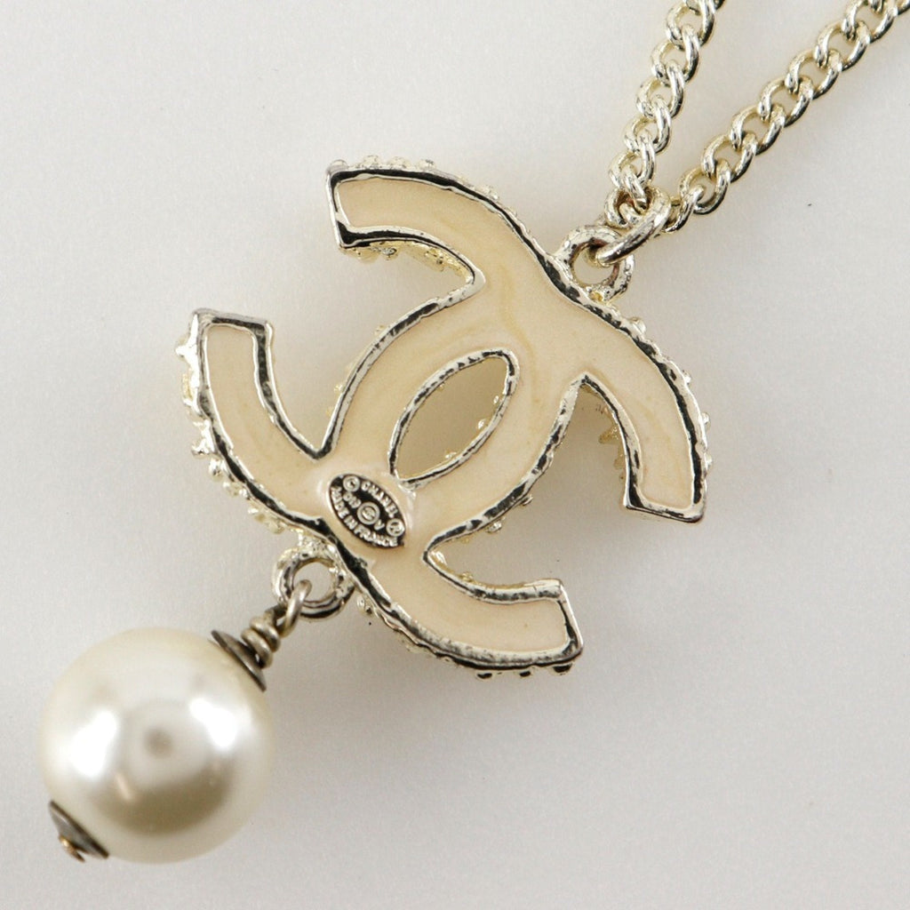 CC Logo Pendant Necklace Metal
