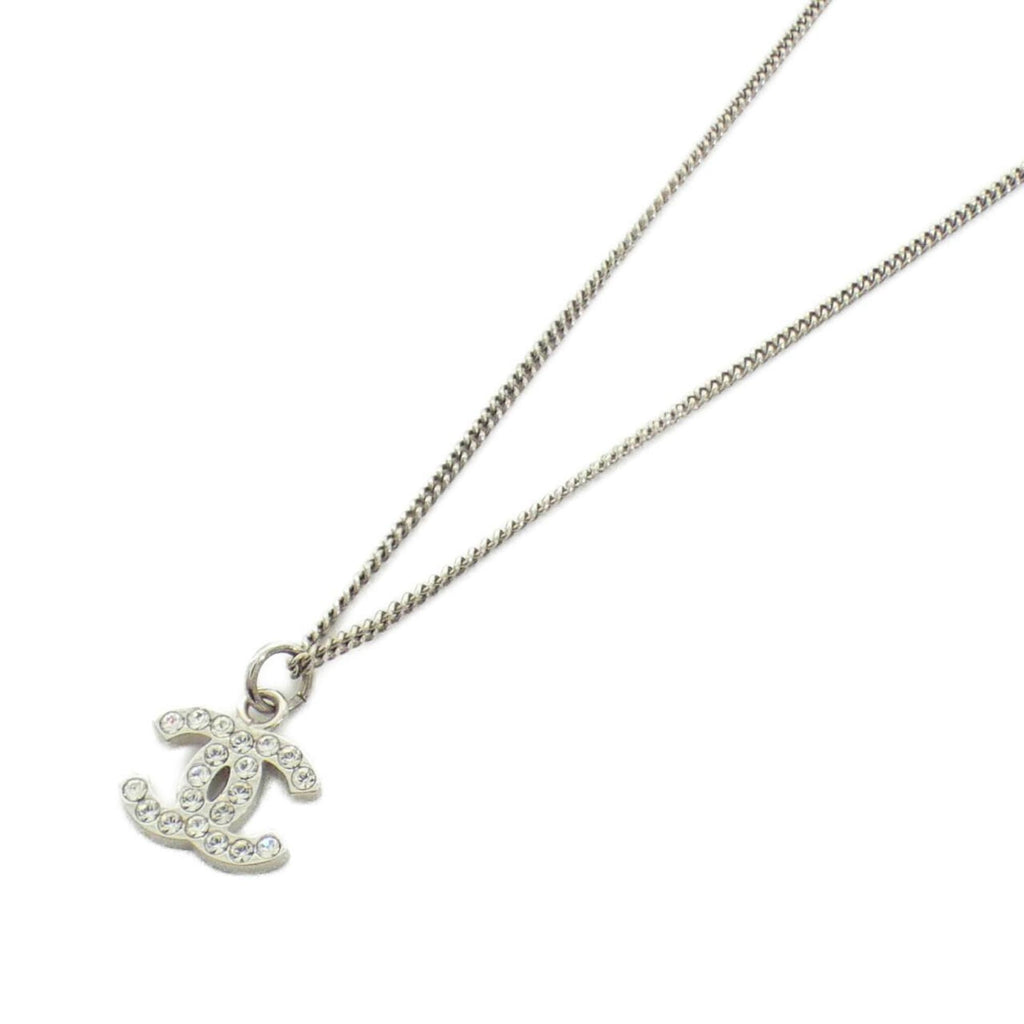 Pendant Necklace Sterling Silver with Crystal