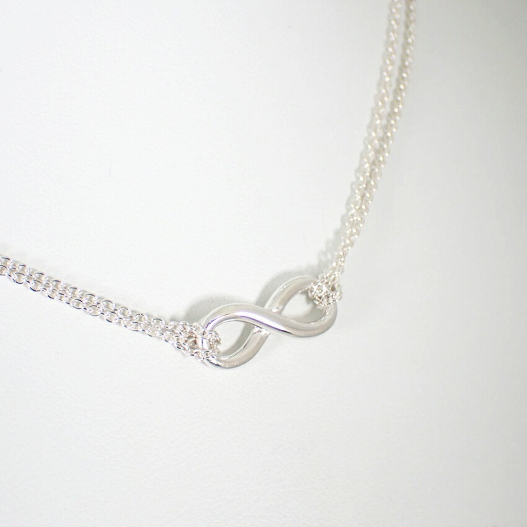Infinity Pendant Necklace Sterling Silver