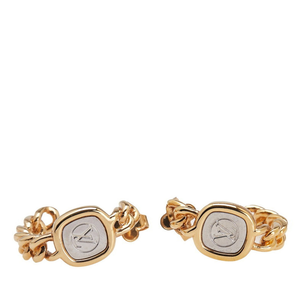 Earrings Gold and Metal