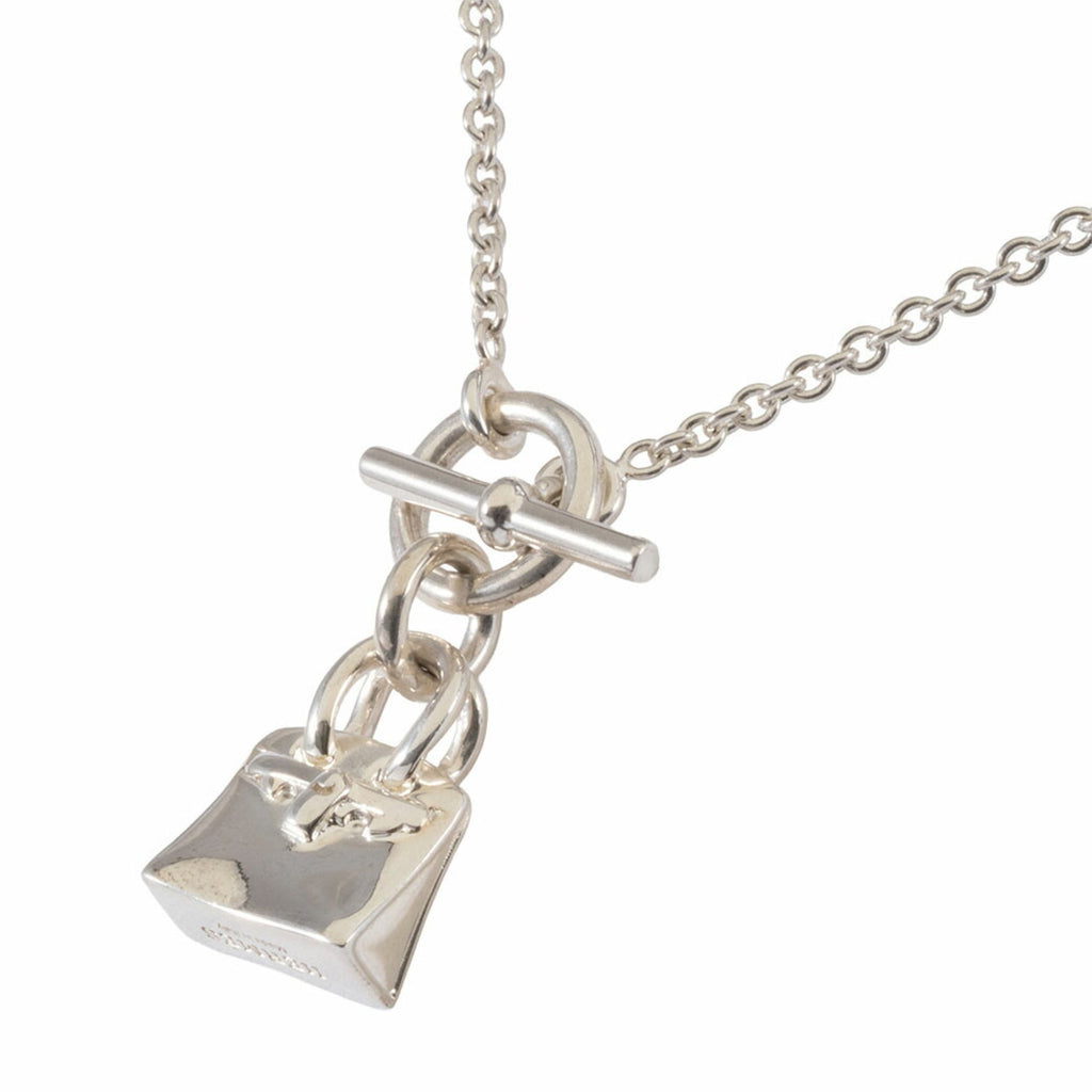 Birkin Amulet Pendant Necklace Sterling Silver