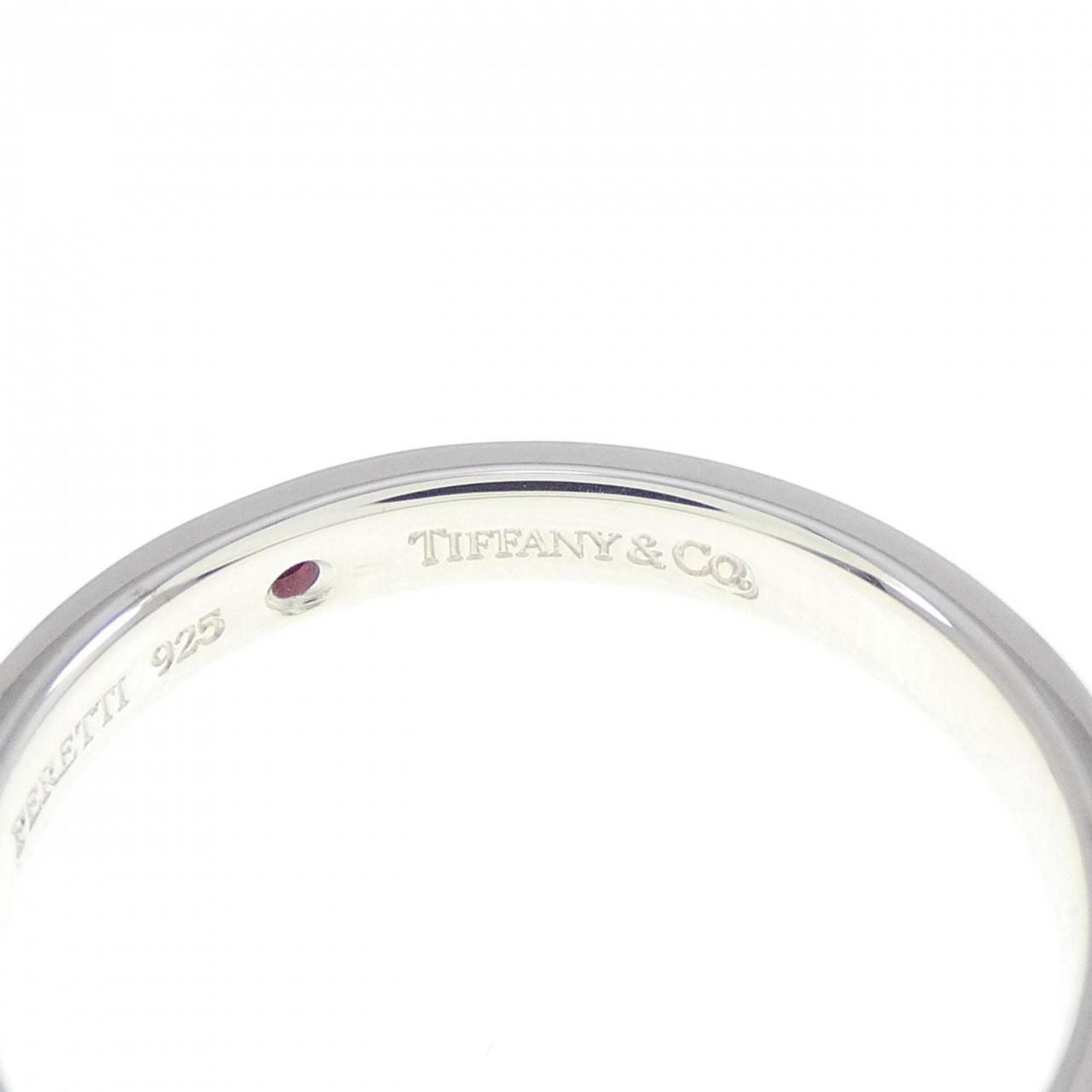 Band Ring Sterling Silver with Ruby