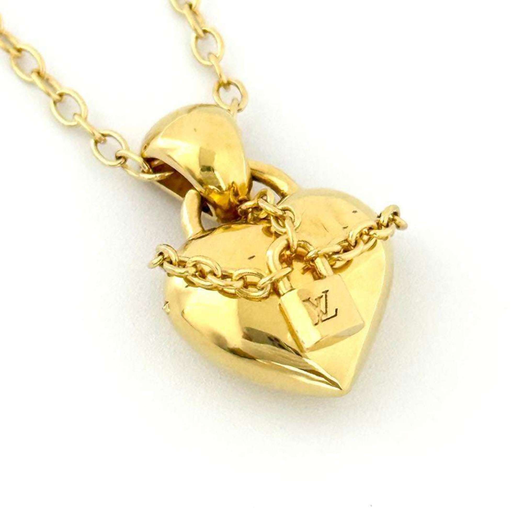 Love Lock Heart Pendant Necklace Metal