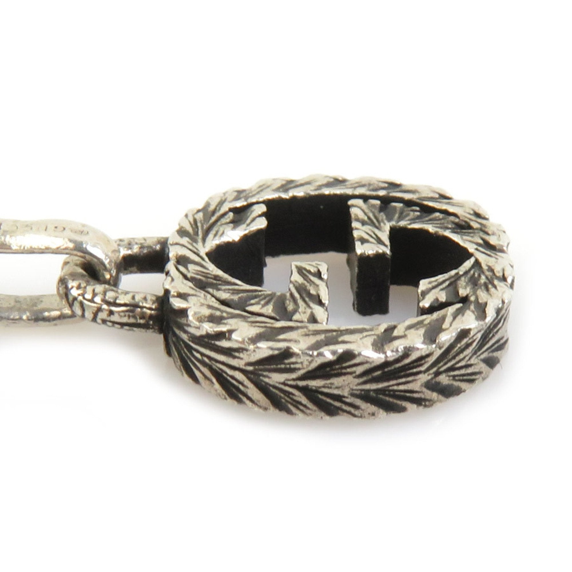 Interlocking G Pendant Necklace Sterling Silver