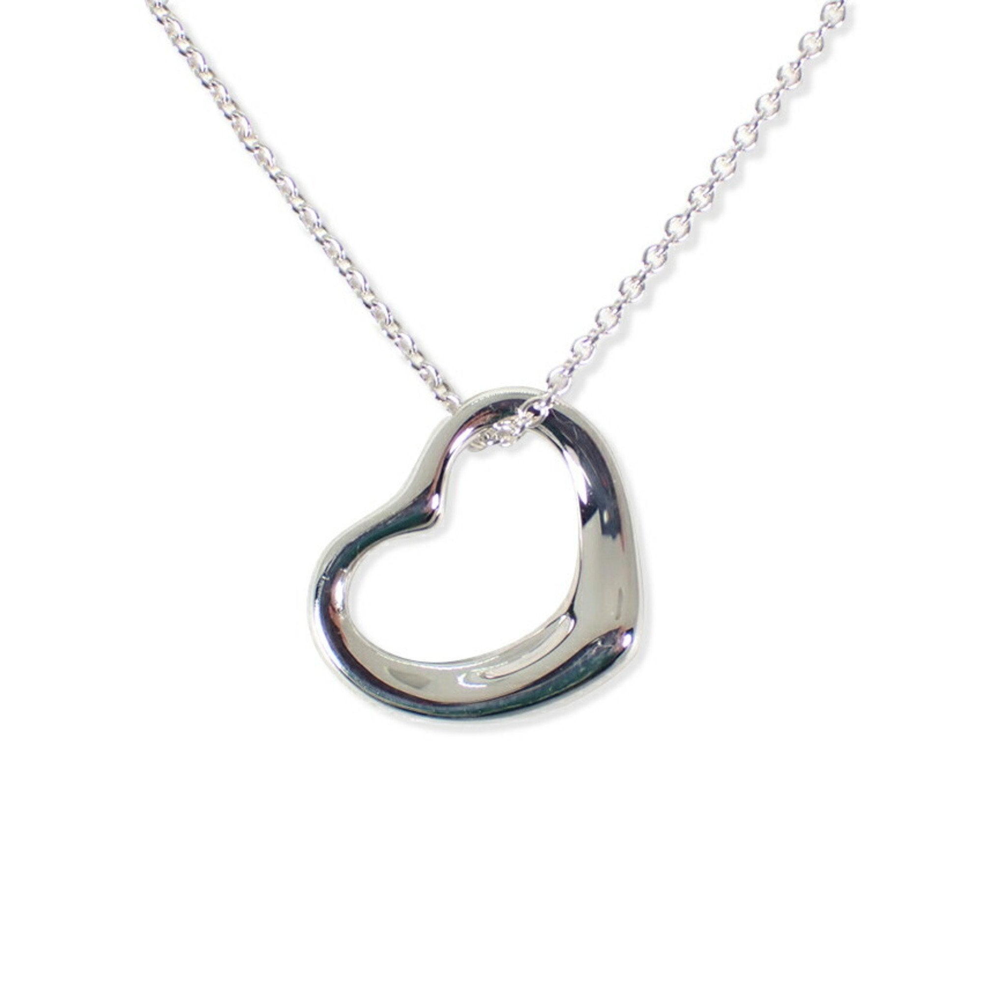 Heart Pendant Necklace Sterling Silver