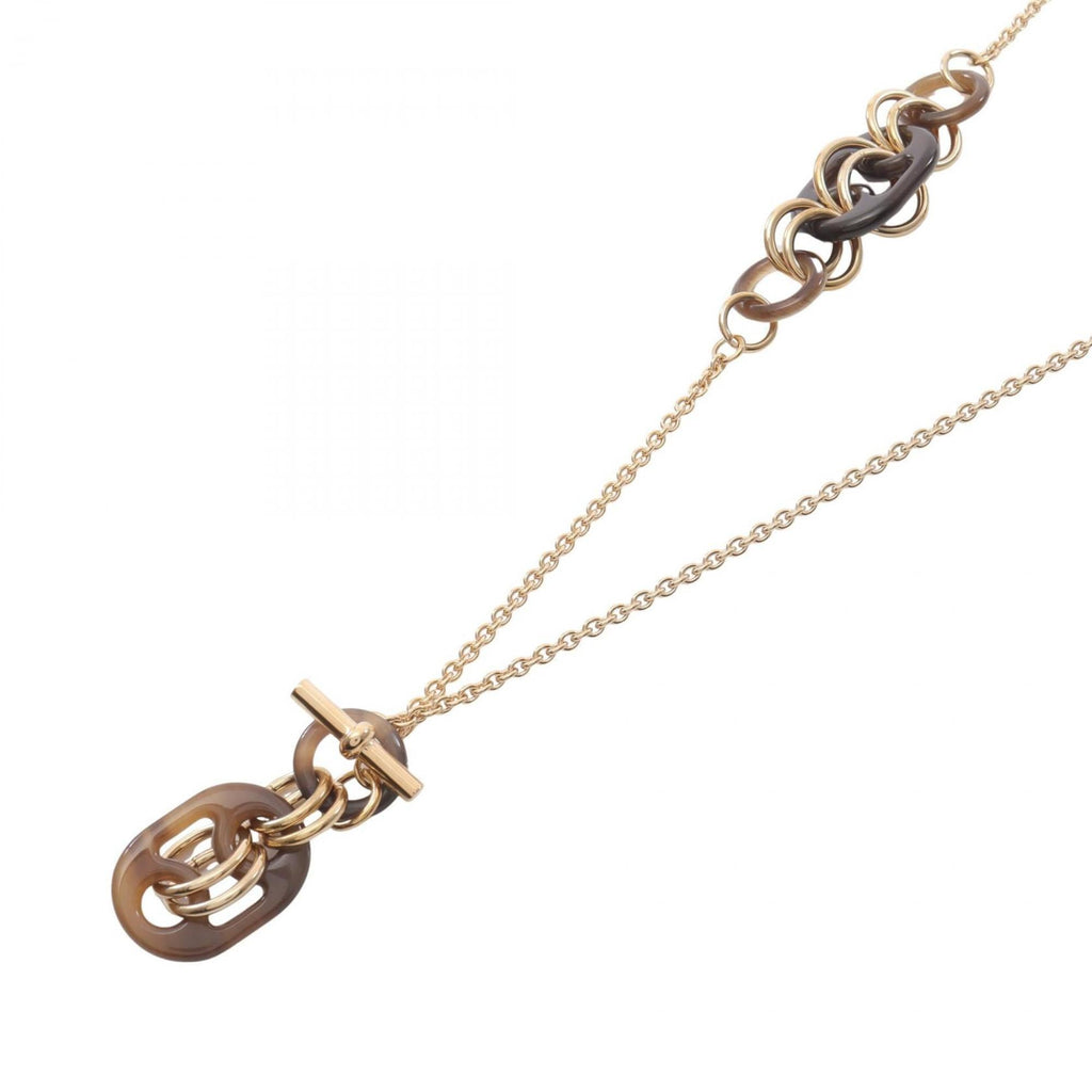 Eurydice Pendant Necklace Buffalo Horn and Gold Mini