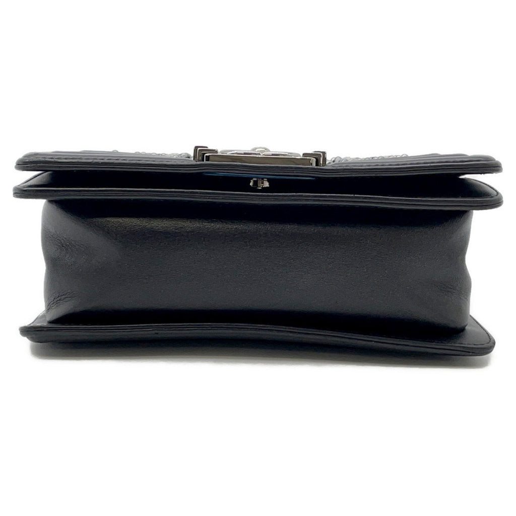 Boy Flap Bag Strass Embellished Leather Small