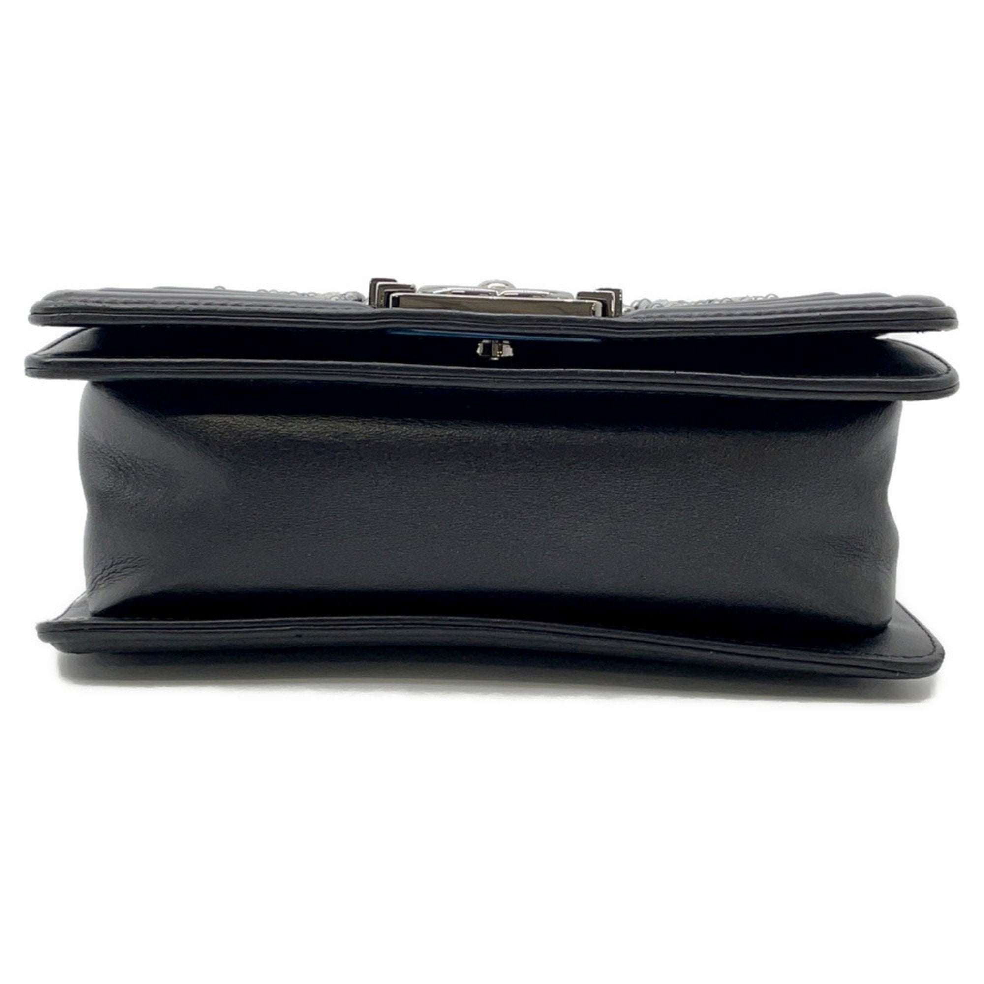 Boy Flap Bag Strass Embellished Leather Small