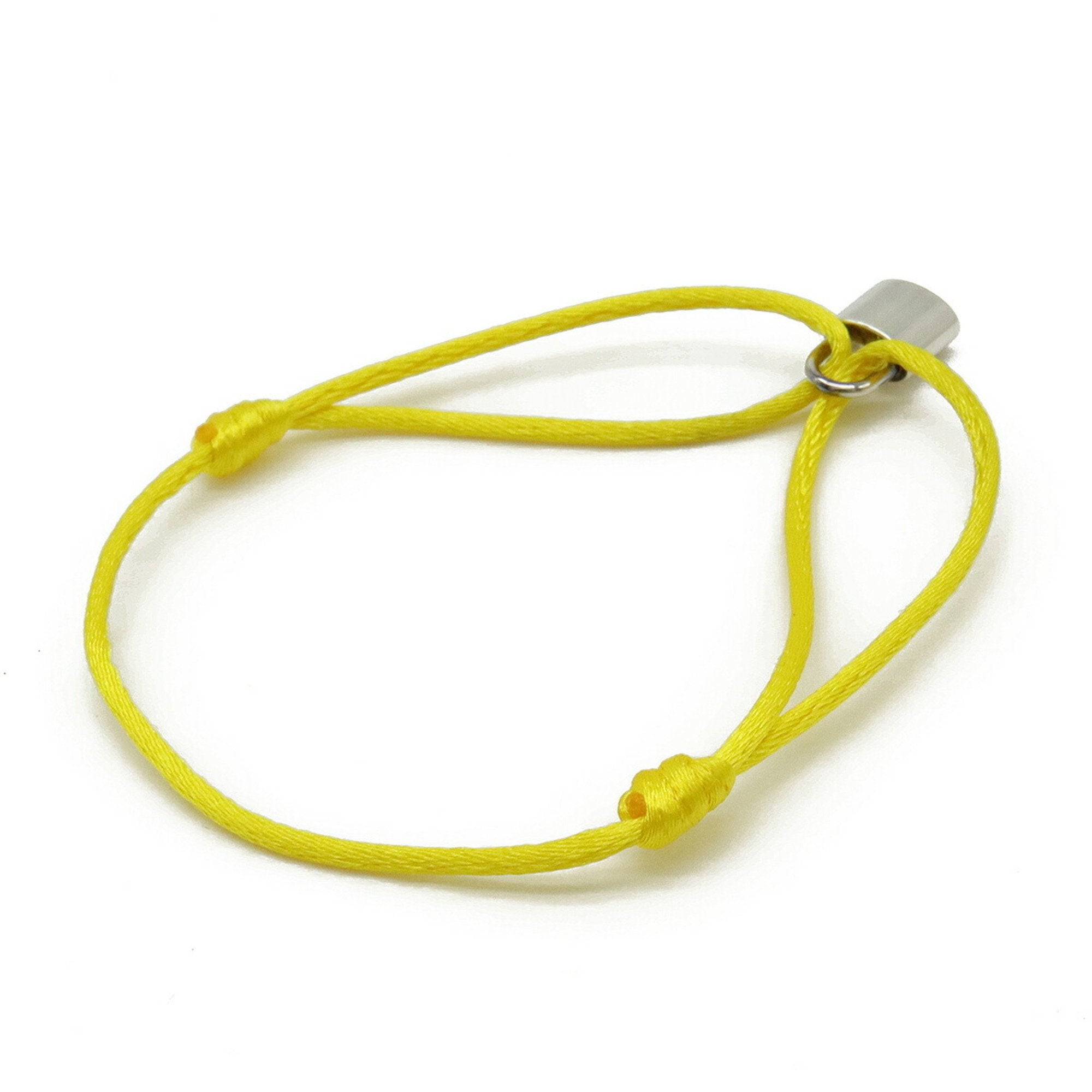 Lockit Bracelet Cotton and Sterling Silver Cadena Motif
