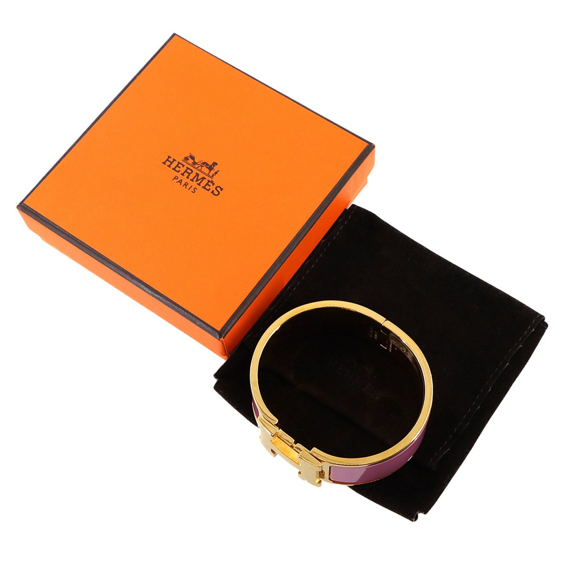 Clic Clac Bangle Gold and Pink Large Bracelet