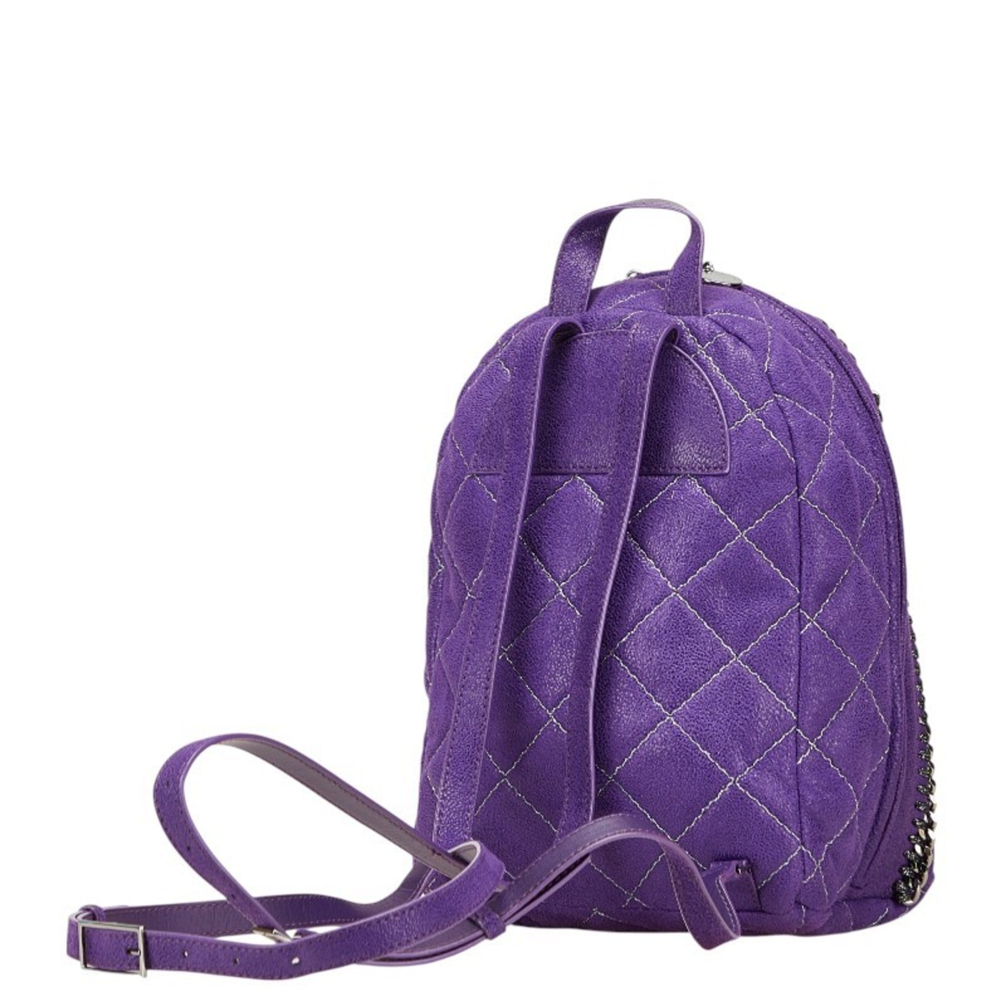 Falabella Front Zip Backpack Quilted Shaggy Deer Mini