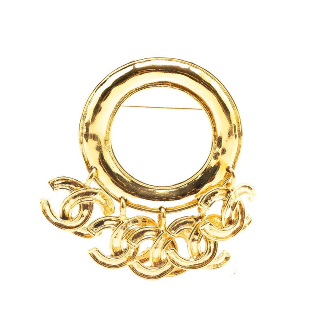 CC Logo Brooch Metal