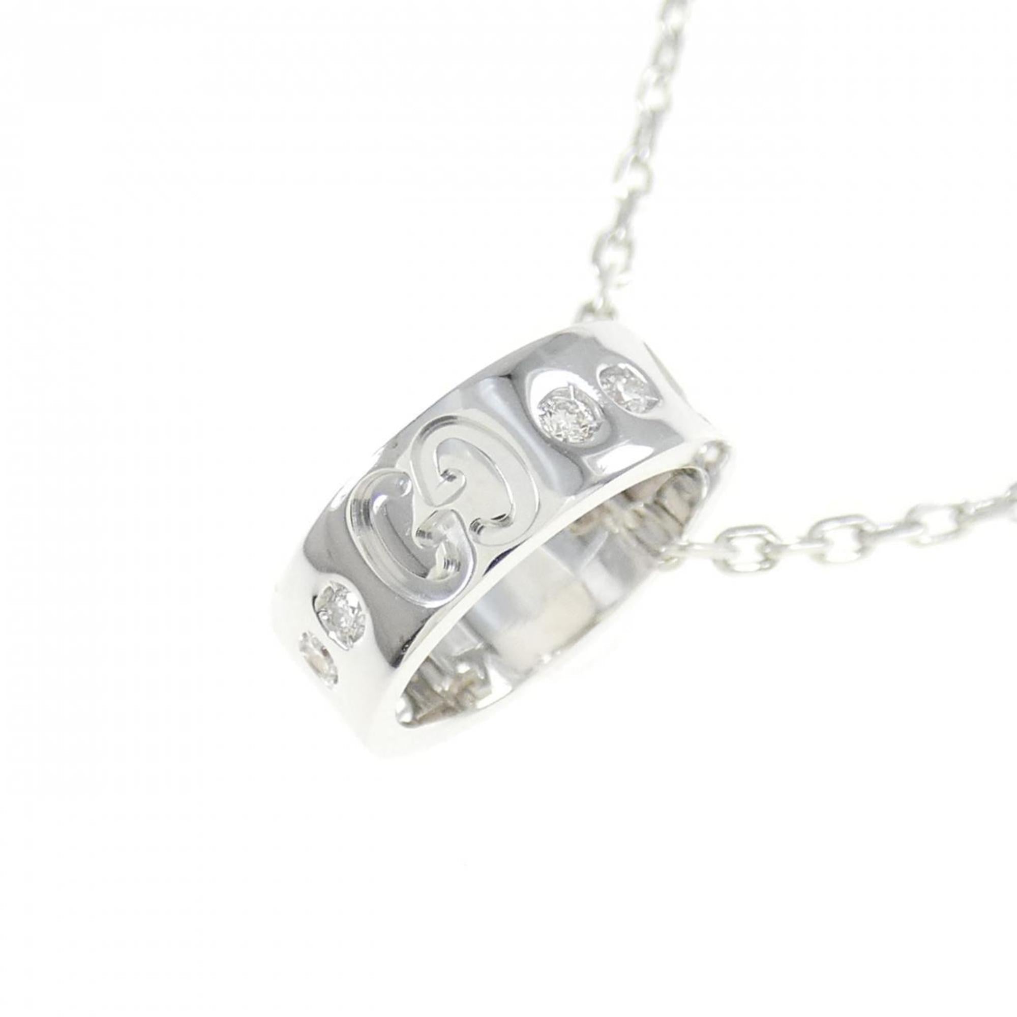 Icon Amor Pendant Necklace 18K White Gold with Diamond