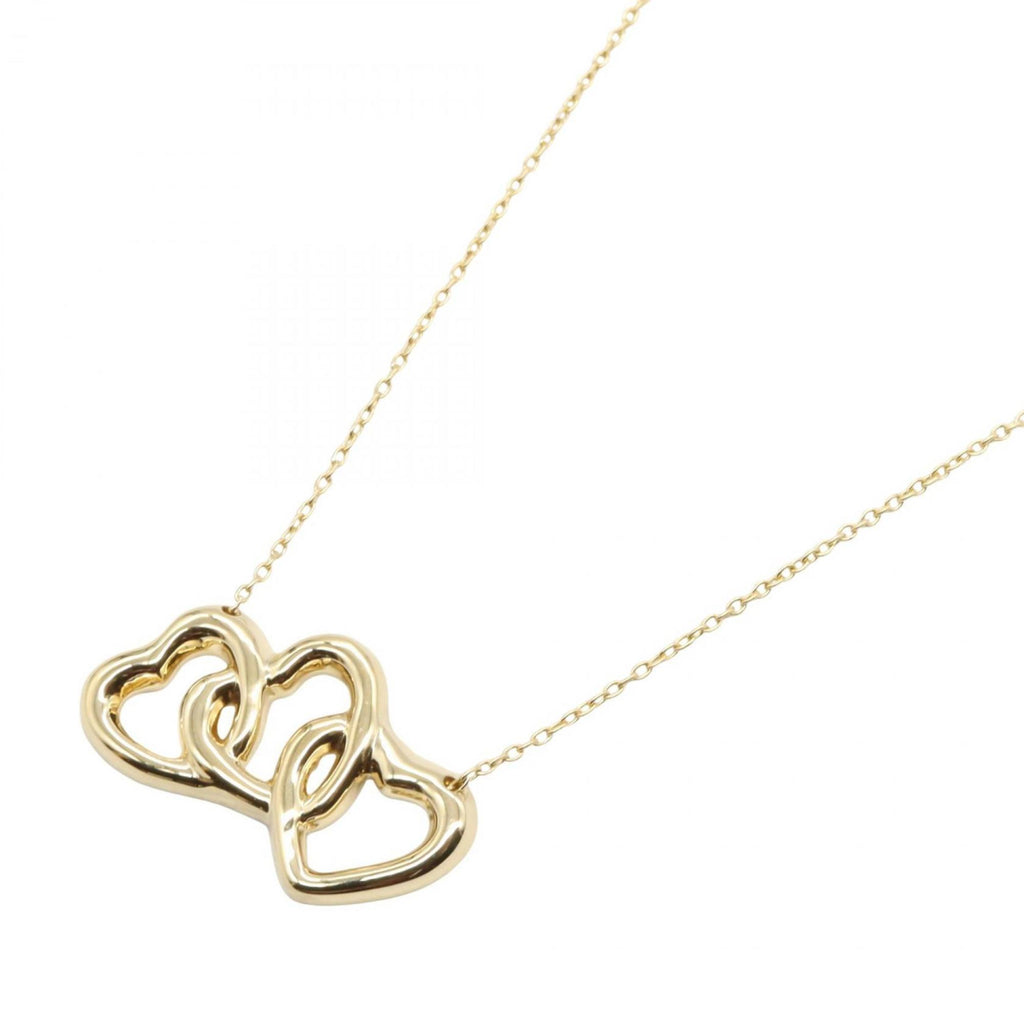 Triple Heart Pendant Necklace 18K Yellow Gold