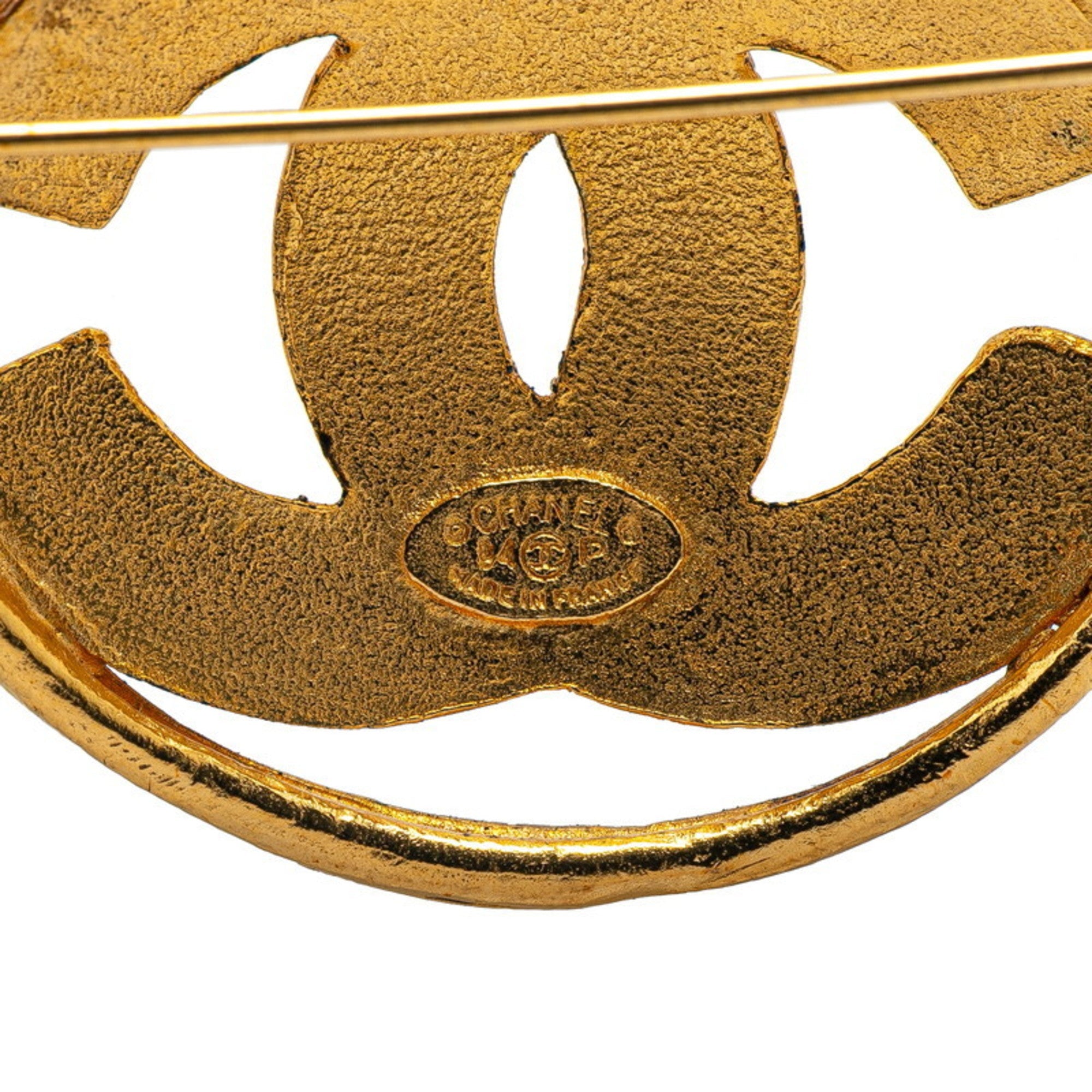 CC Logo Brooch Metal