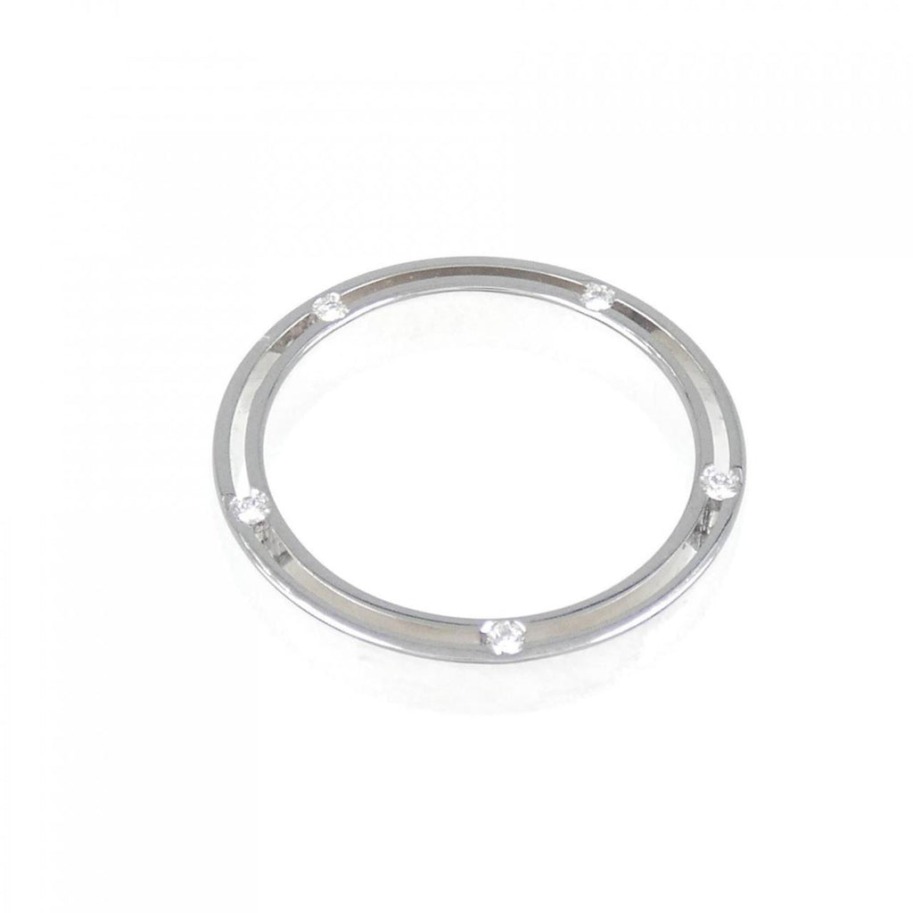 D Side Ring 18K White Gold