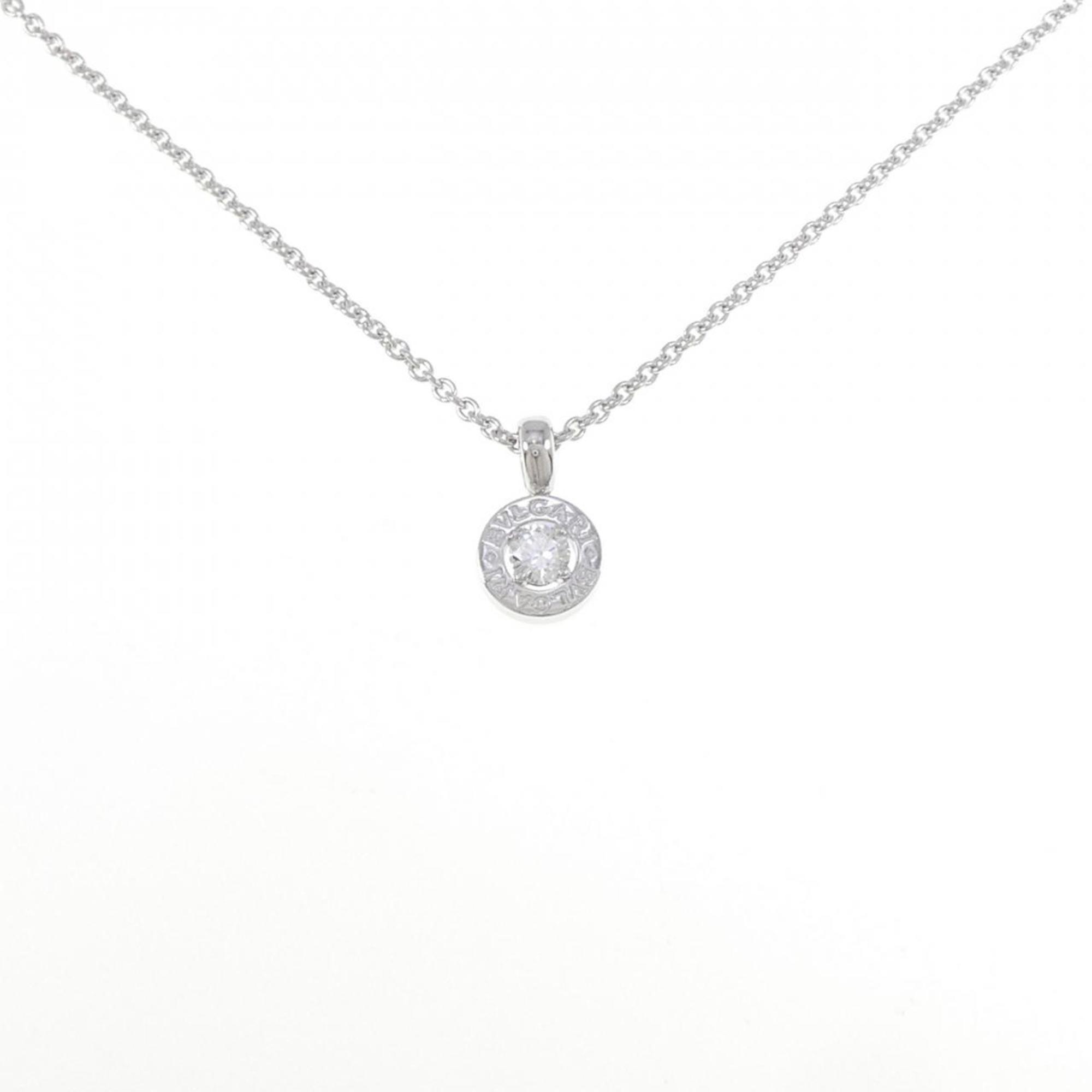 Pendant Necklace 18K White Gold and Diamond