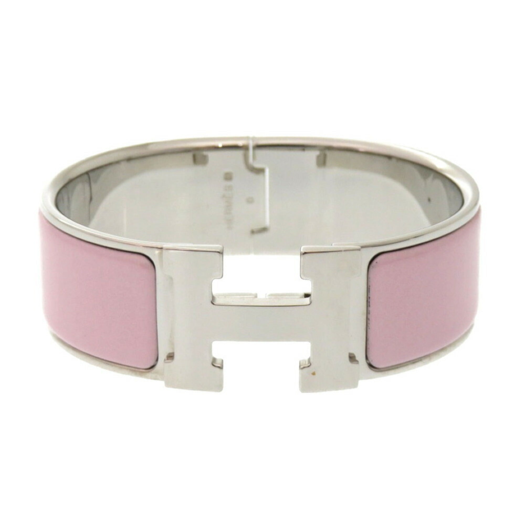 Click Clack Bracelet Metal Pink Engraved