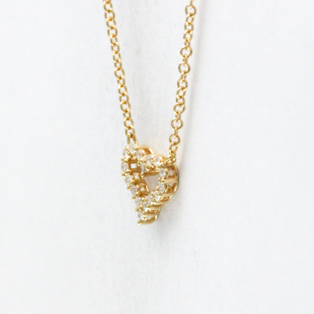 Pendant Necklace 18K Rose Gold with Diamond Mini
