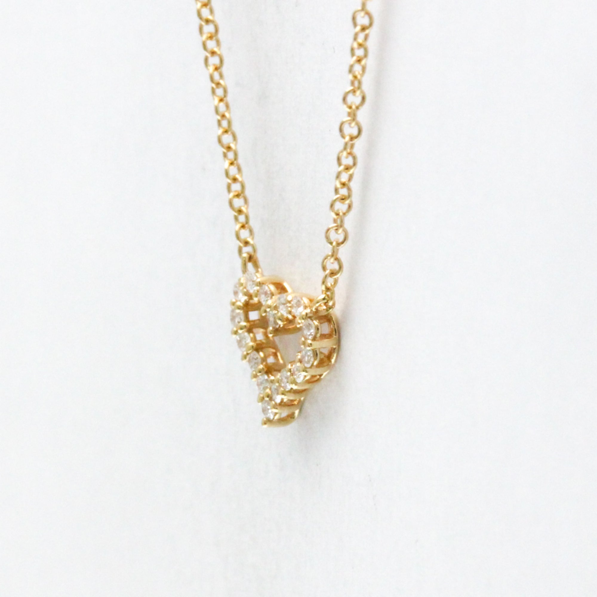Pendant Necklace 18K Rose Gold with Diamond Mini