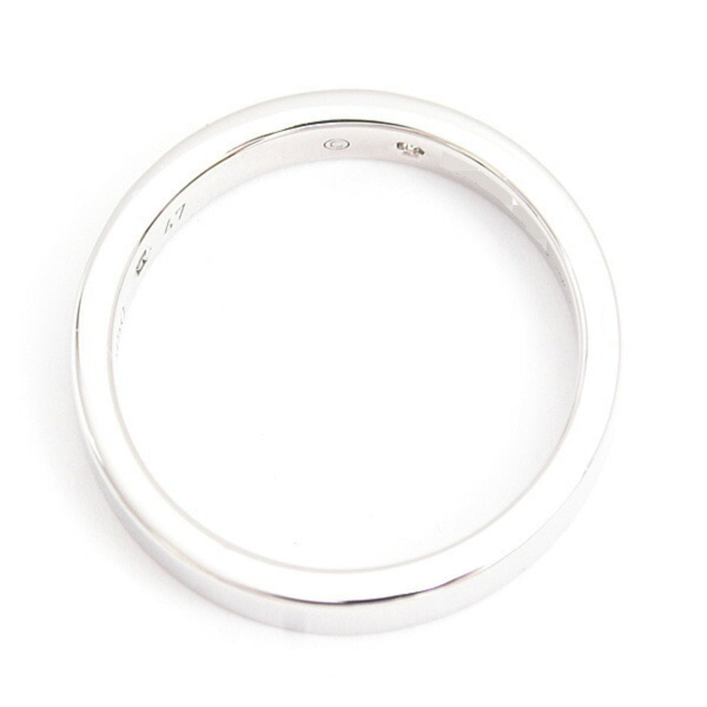 Engraved Band Ring Platinum with Diamond