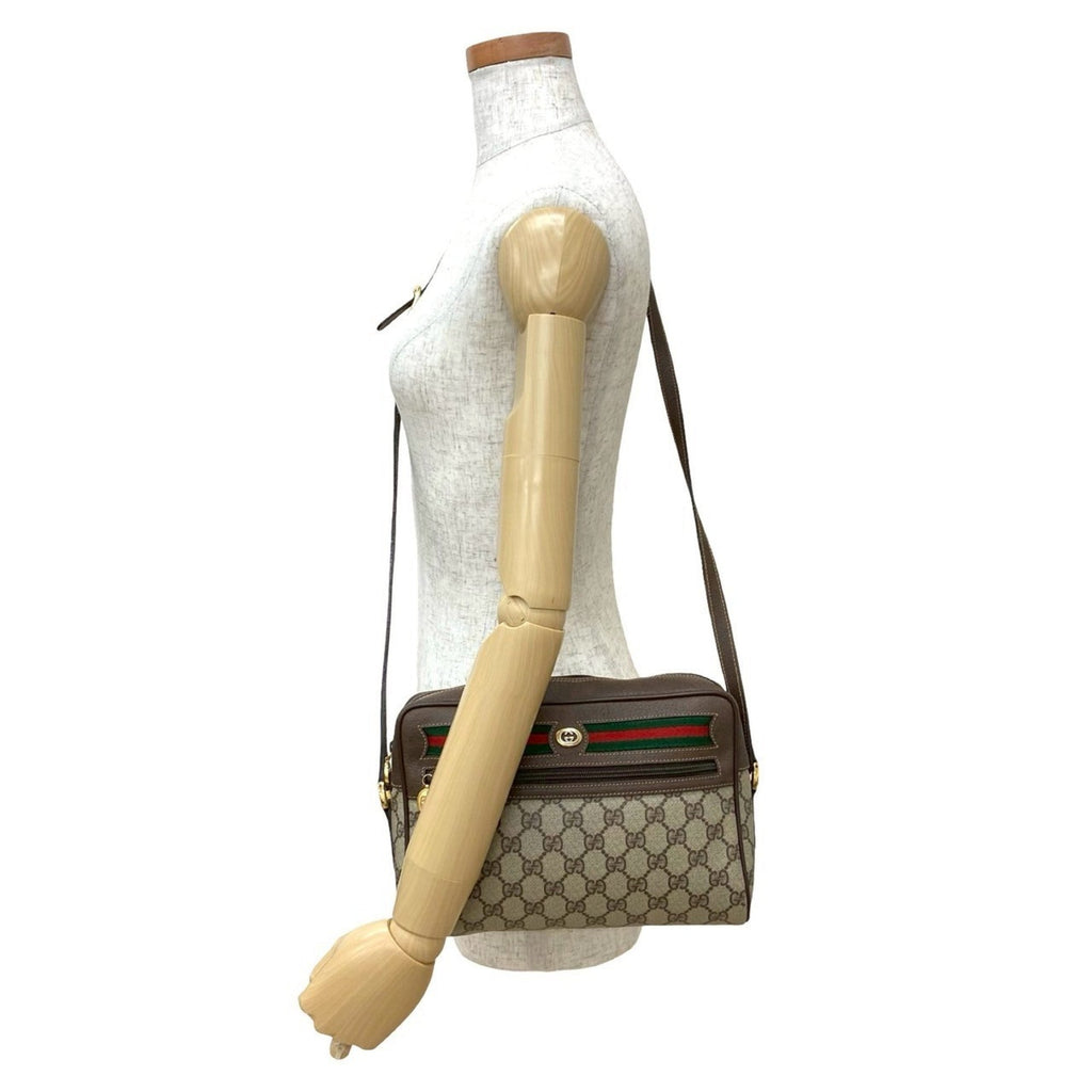 Ophidia Shoulder Bag GG Coated Canvas Small