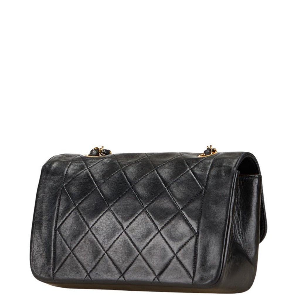 Vintage CC Chain Flap Bag Quilted Lambskin Small