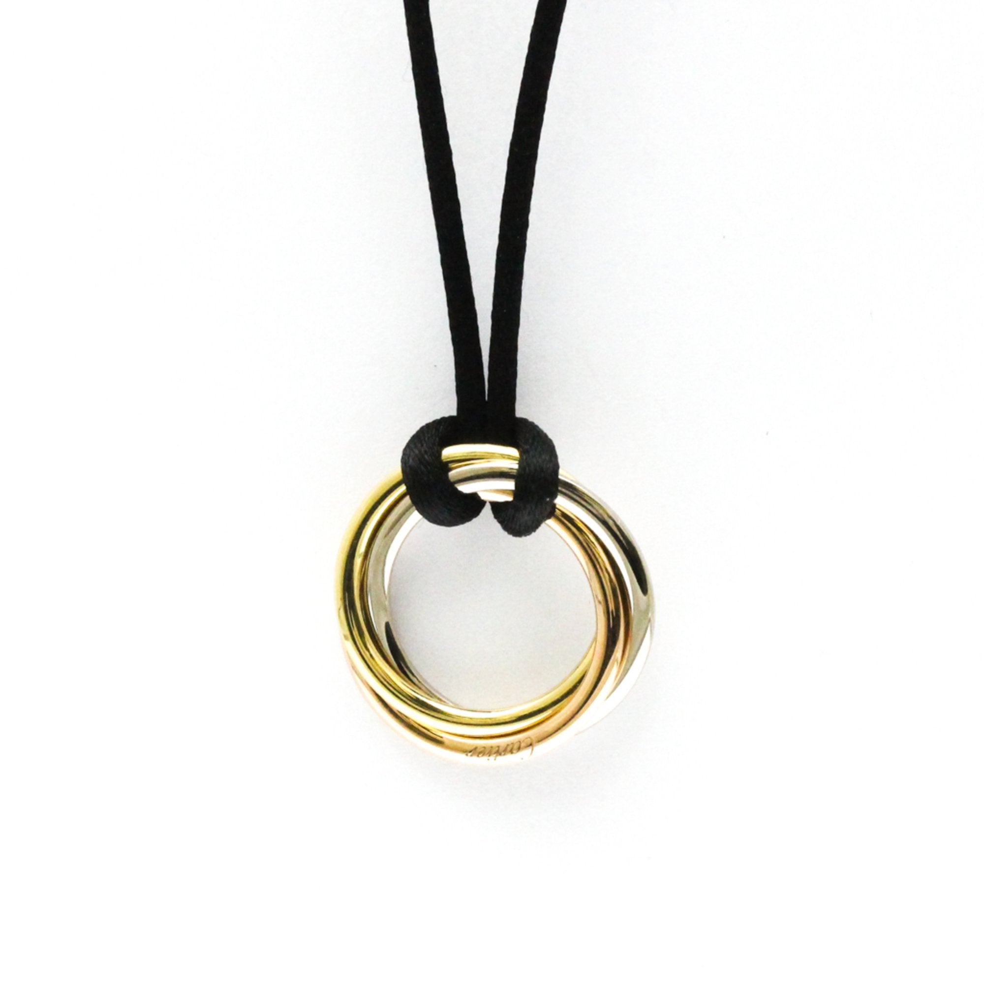 Trinity Pendant Necklace 18K Tricolor Gold