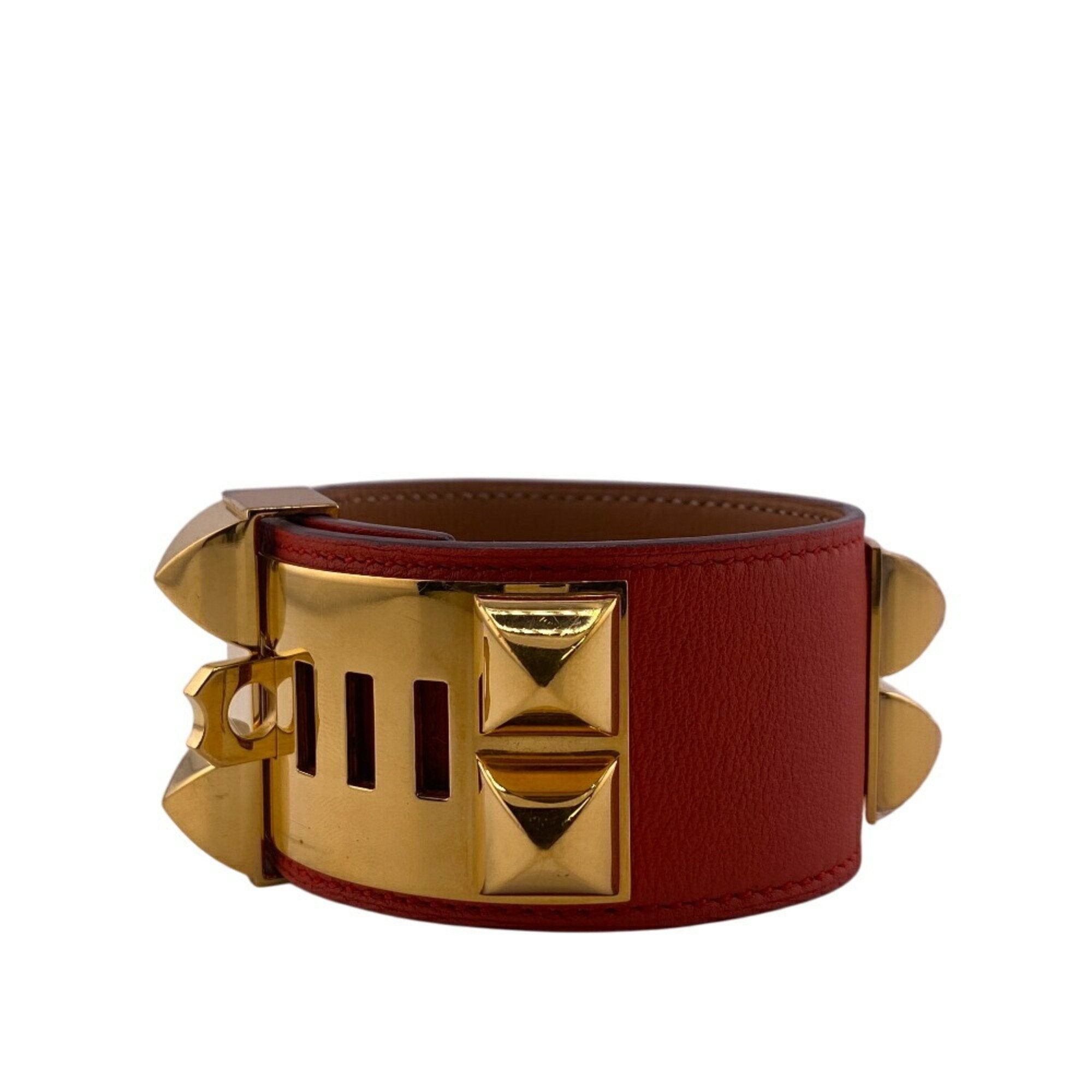 Collier de Chien Bracelet Gold and Leather