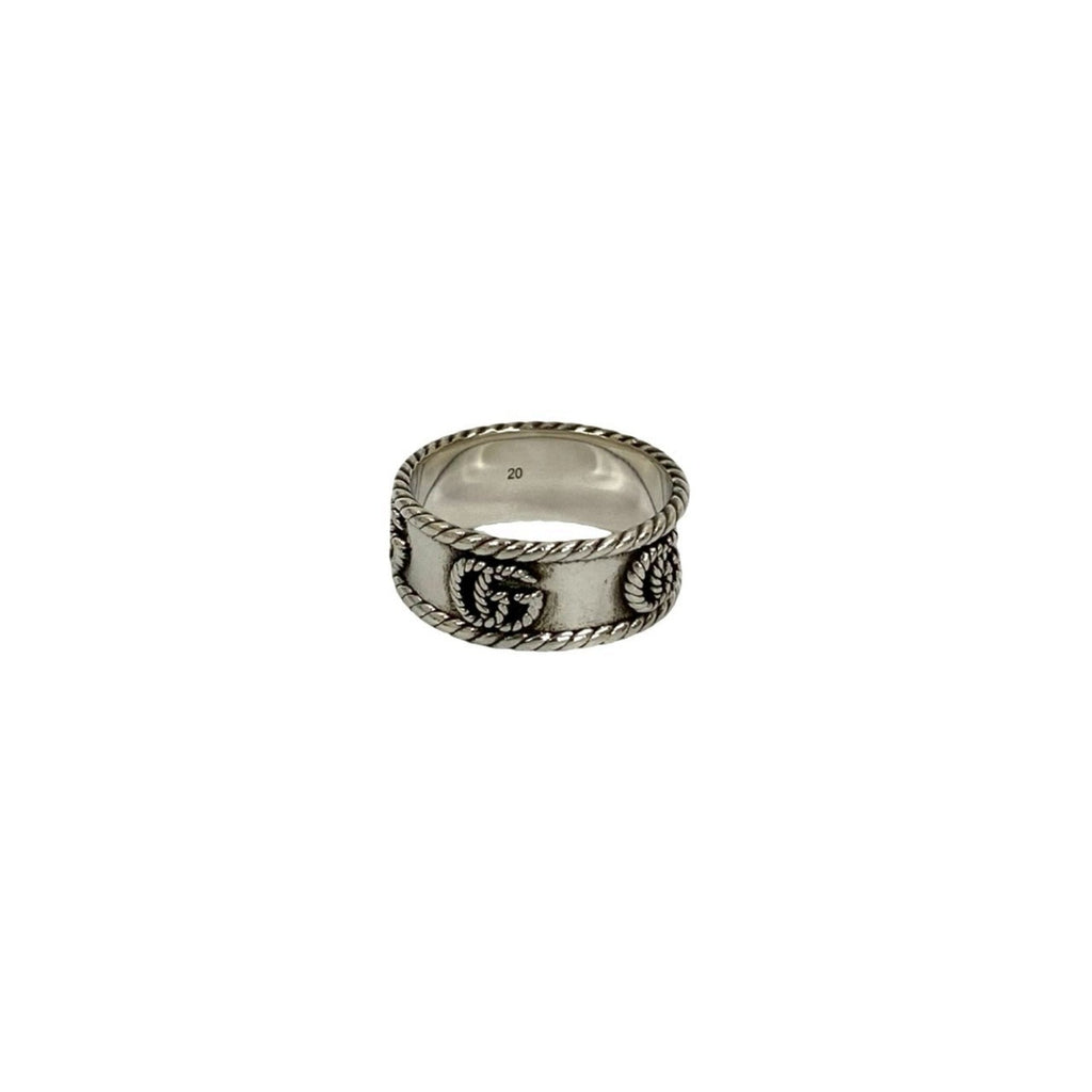 Double G Motif Ring Sterling Silver