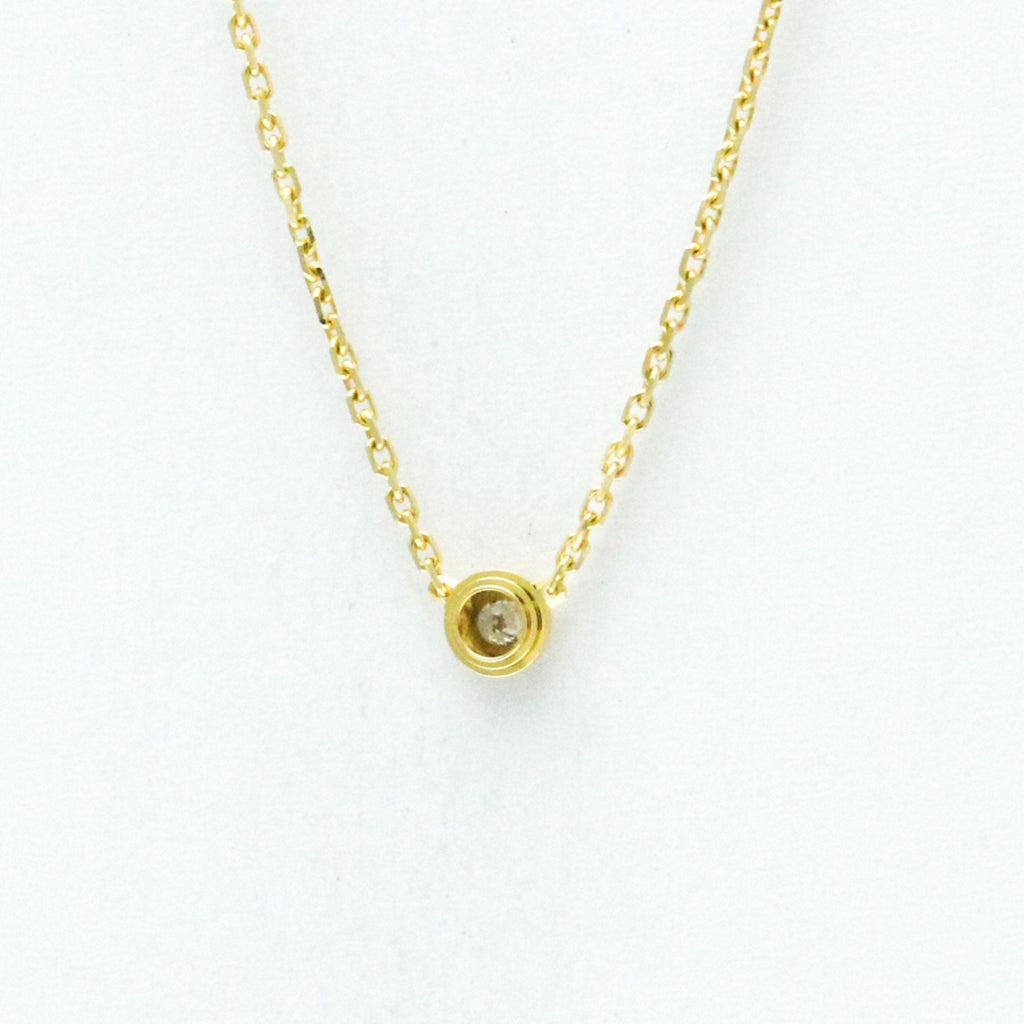 Pendant Necklace 18K Rose Gold with Diamond