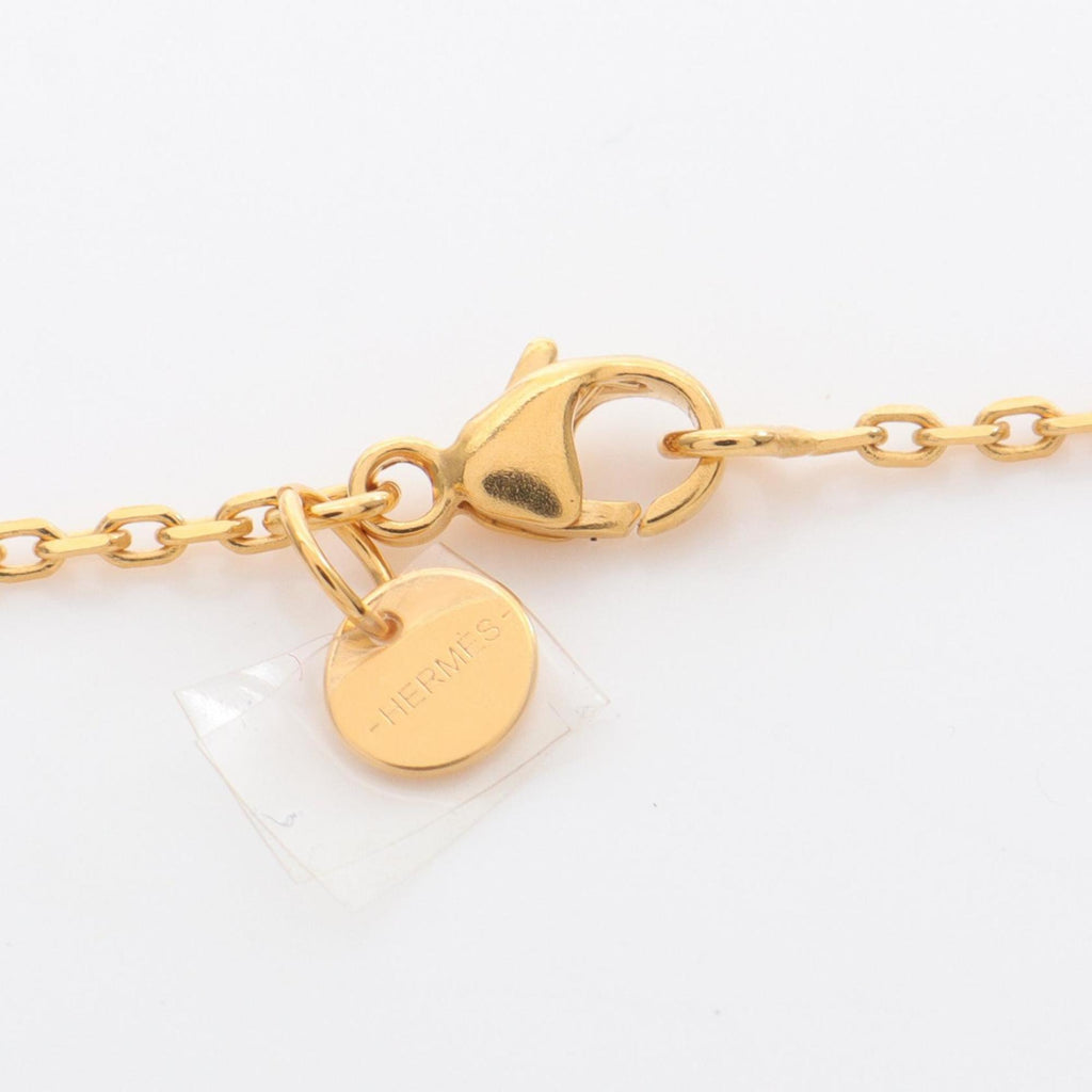 Asdecour PM Pendant Necklace Gold and Swift Leather