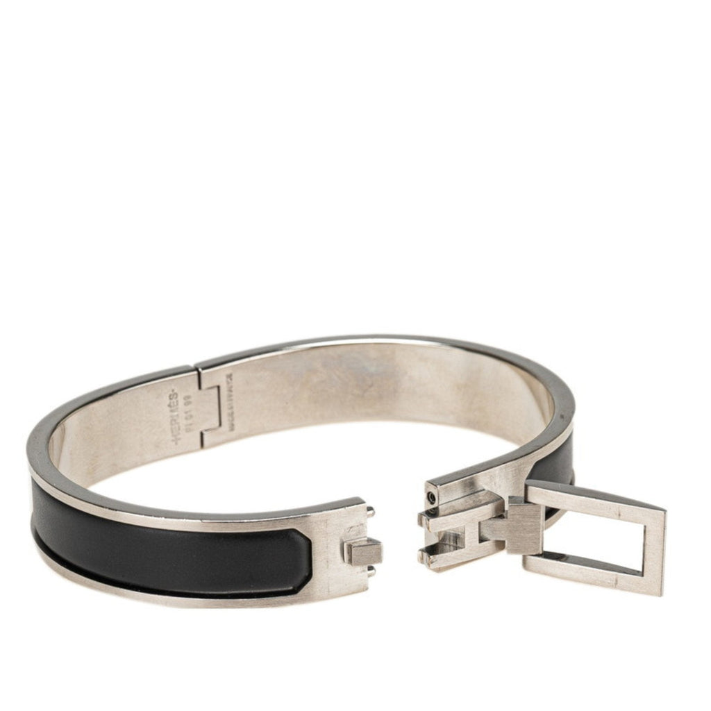 Bracelet Black and Silver Metal