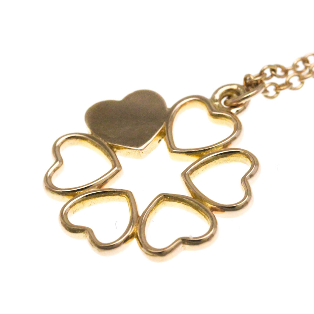 Crown Of Hearts Pendant Necklace 18K Rose Gold