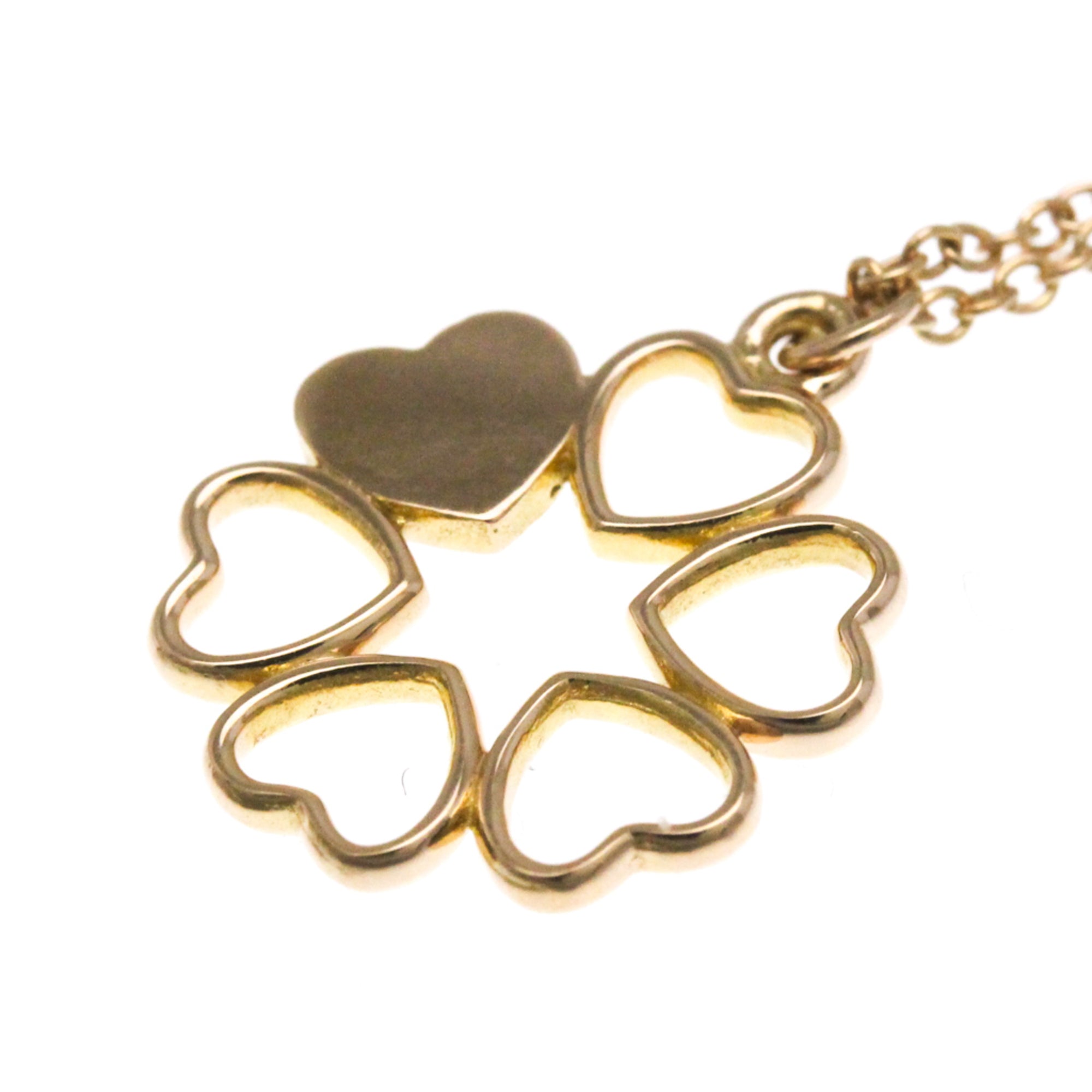 Crown Of Hearts Pendant Necklace 18K Rose Gold