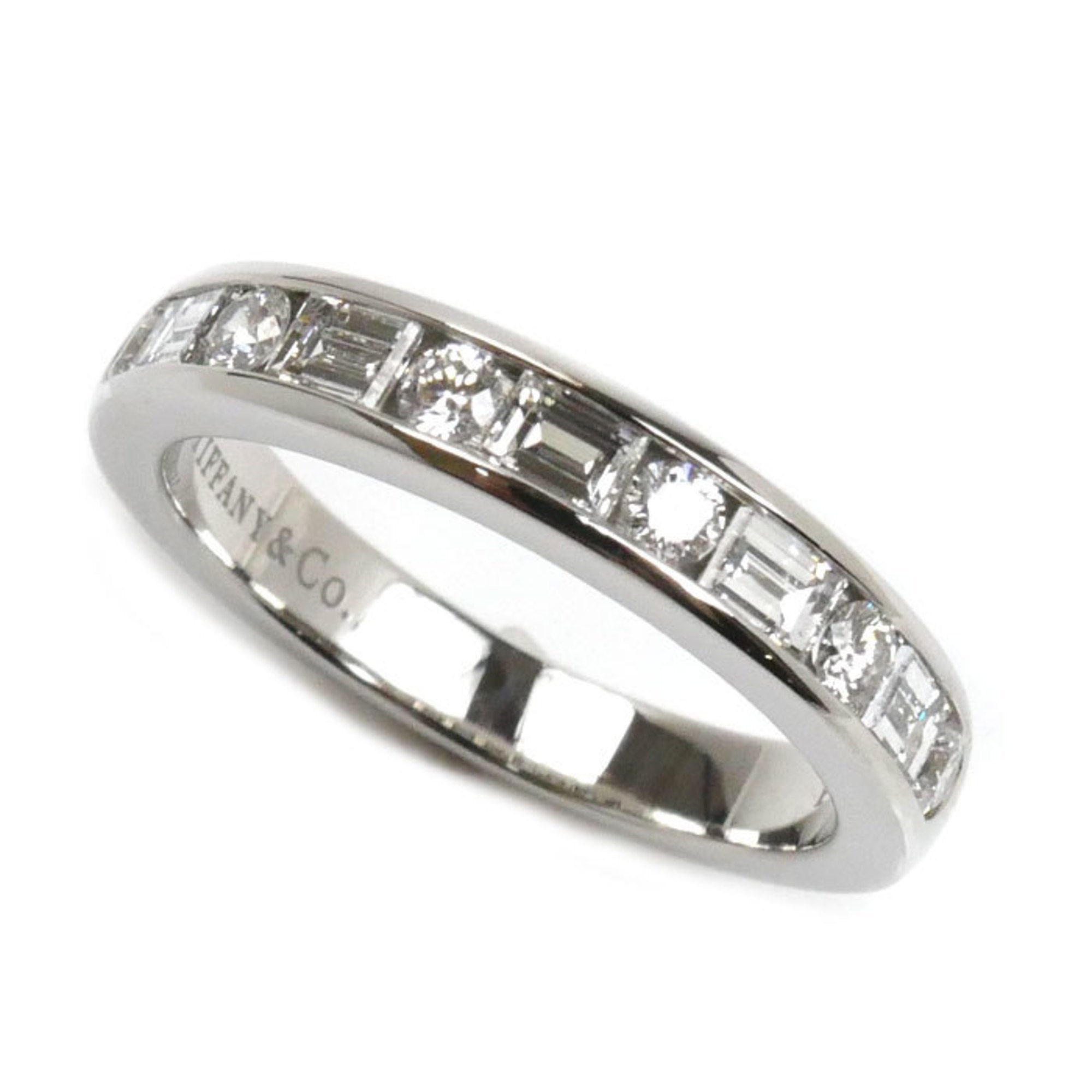 Band Ring Platinum with Diamond