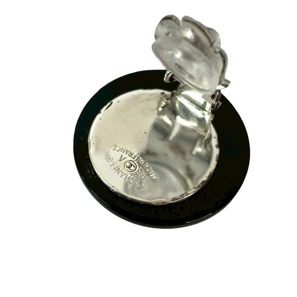 CC Logo Clip-On Earrings Sterling Silver