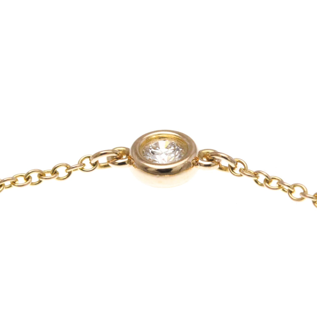 Elsa Peretti Diamonds By The Yard Pendant Necklace 18K Rose Gold and Diamond