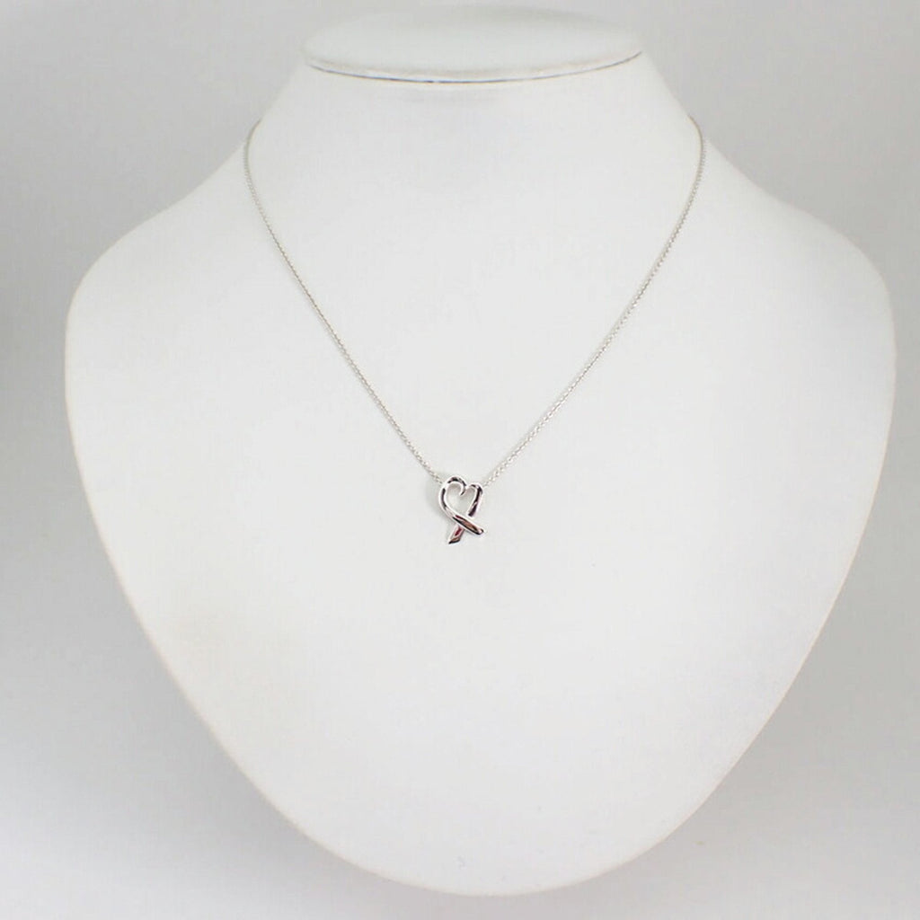 Loving Heart Pendant Necklace Sterling Silver