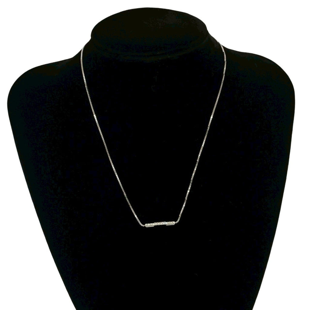 Pendant Necklace 18K White Gold with Diamond