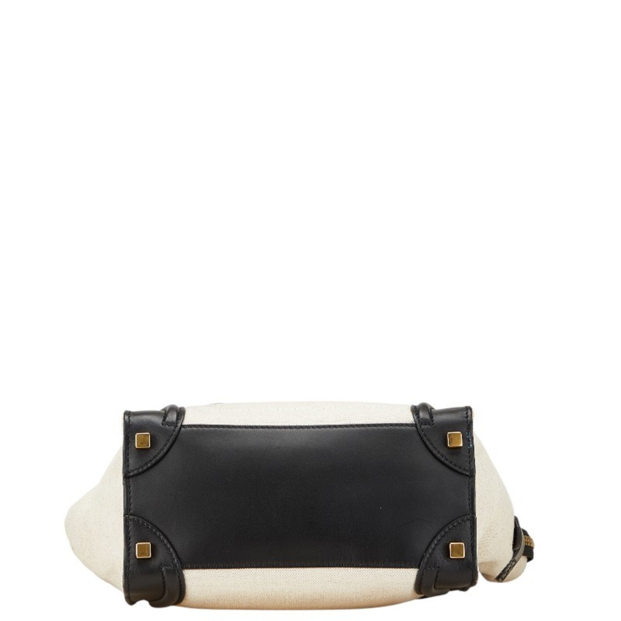 Luggage Bag Canvas and Leather Micro