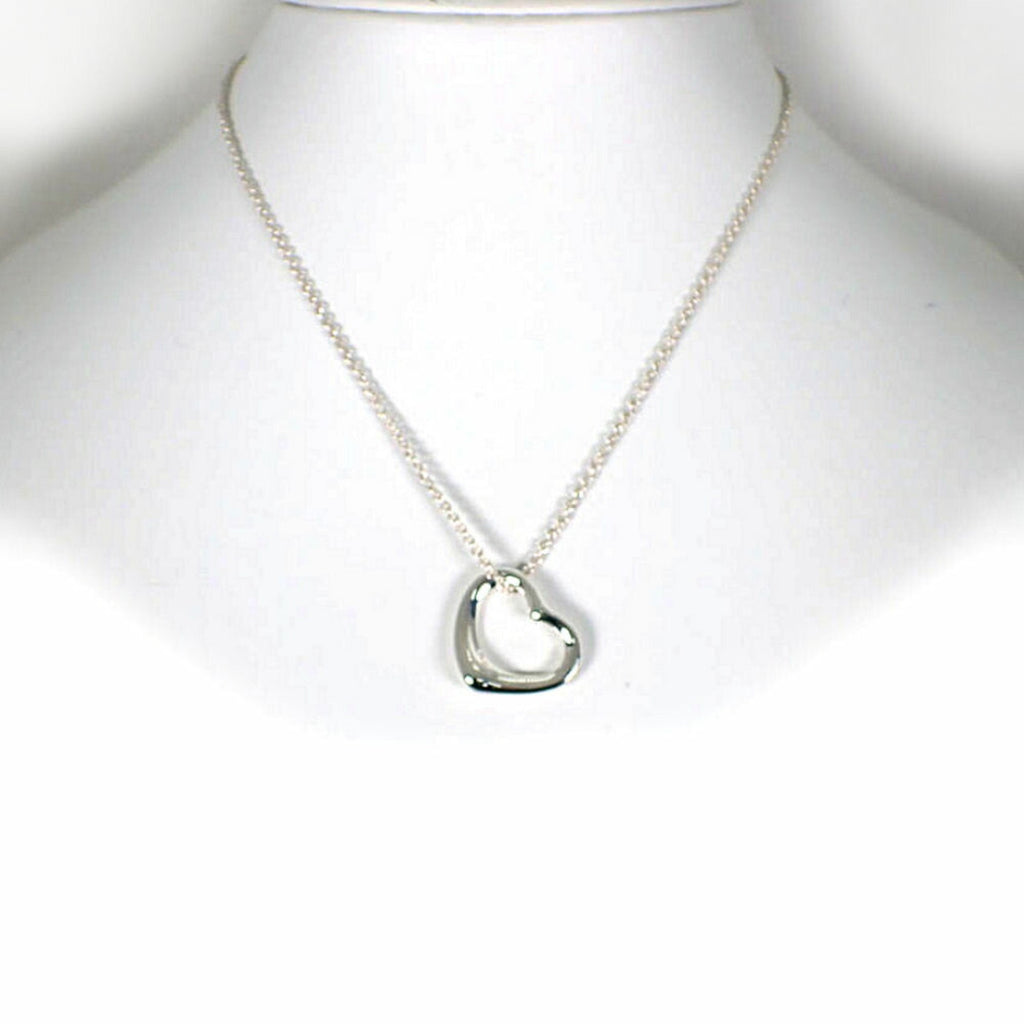 Heart Pendant Necklace Sterling Silver